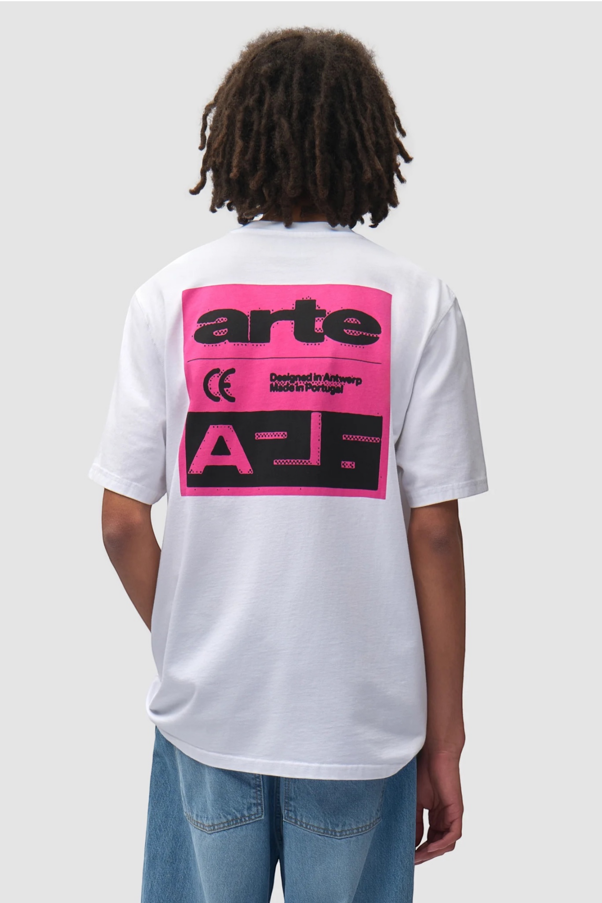 ARTE ANTWERP Pink Serial T-Shirt White | T-Shirt Coton Premium | Edgar Bdx