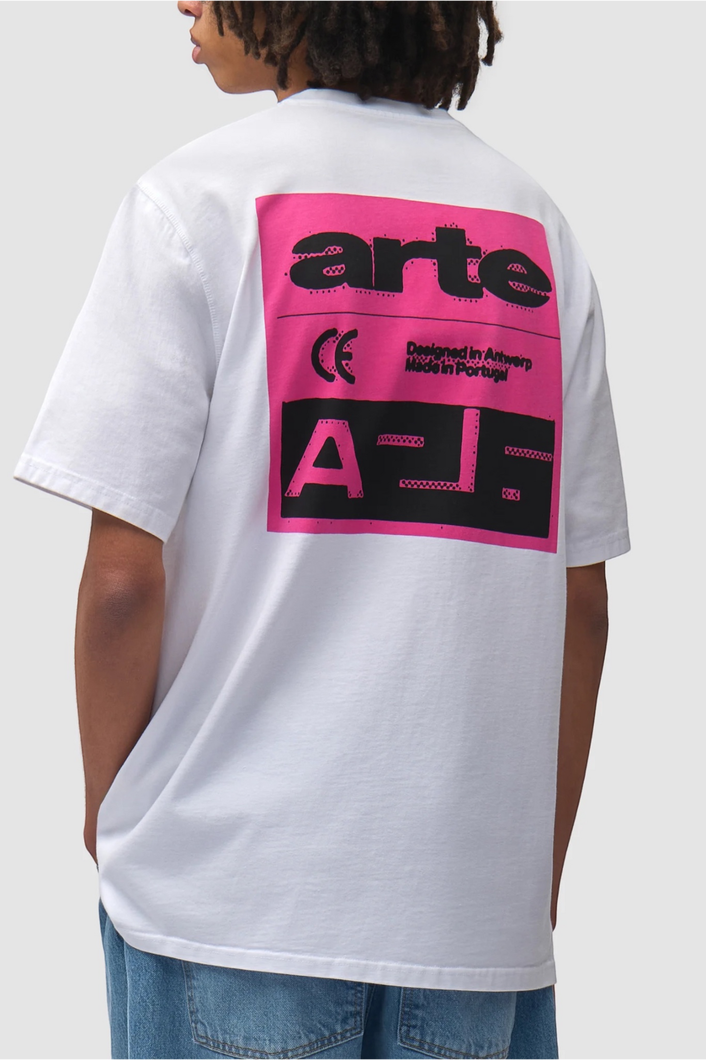 ARTE ANTWERP Pink Serial T-Shirt White | T-Shirt Coton Premium | Edgar Bdx