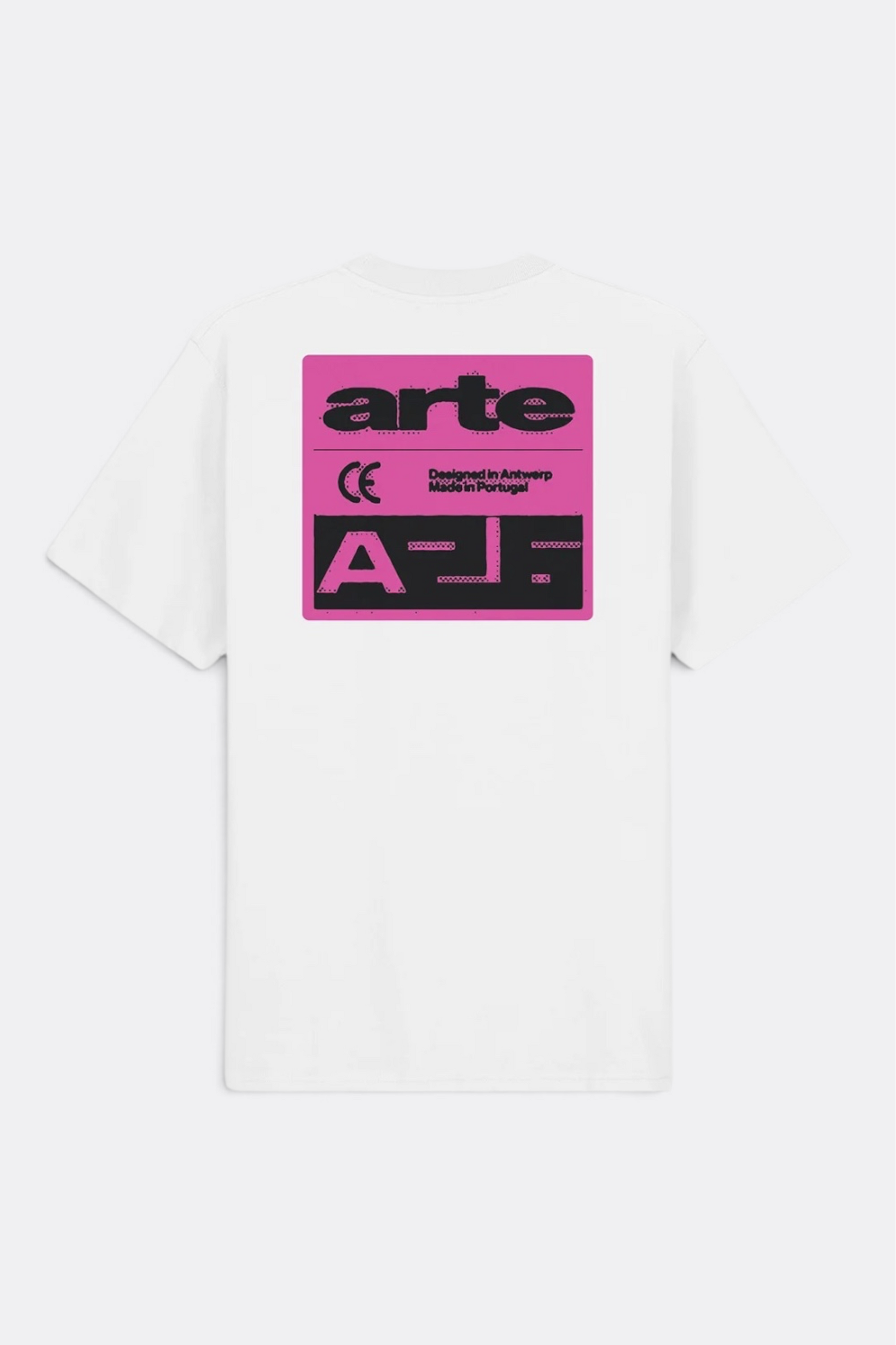 ARTE ANTWERP Pink Serial T-Shirt White | T-Shirt Coton Premium | Edgar Bdx