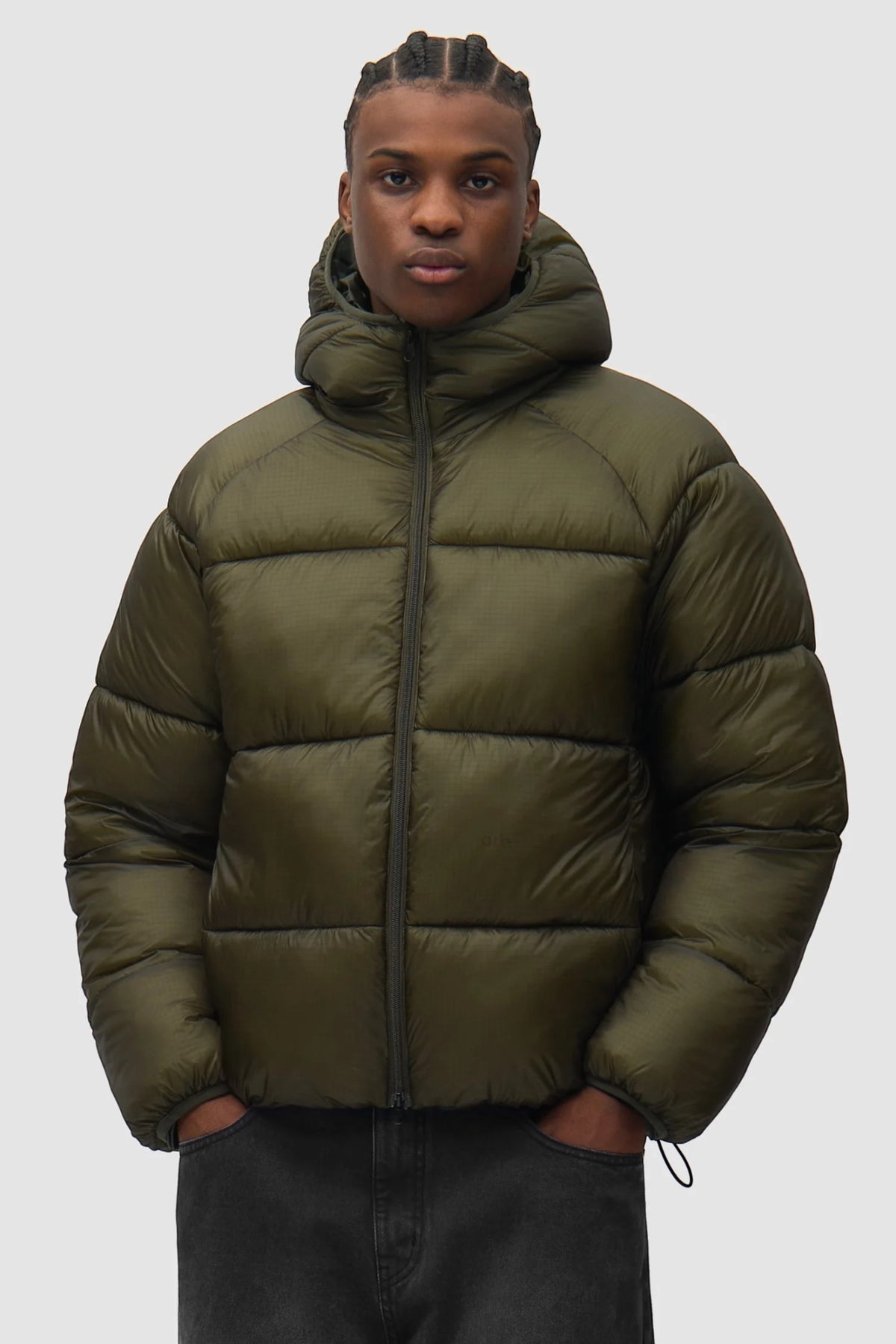ARTE ANTWERP Ripstop Hooded Puffer Green | Edgar Bdx