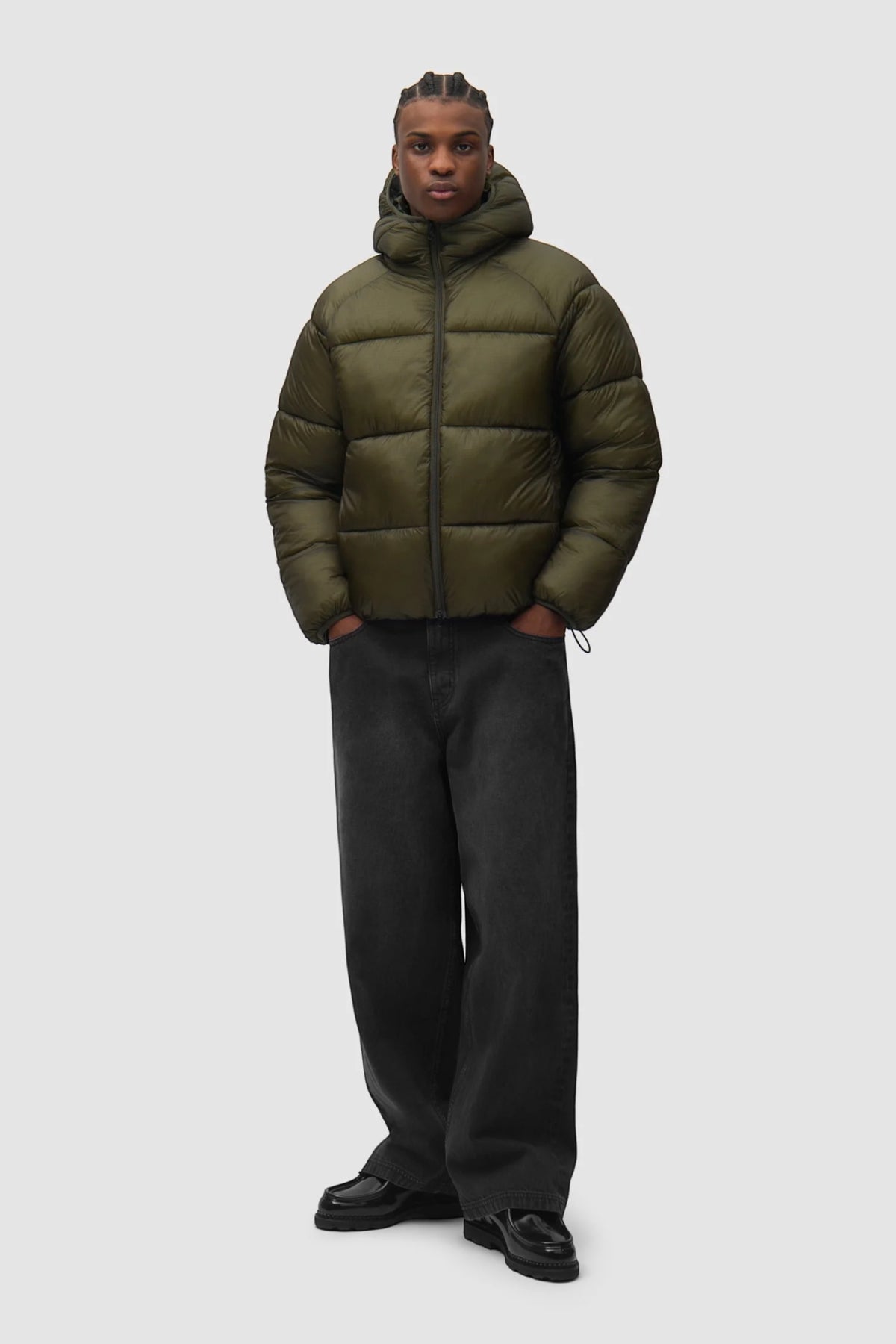 ARTE ANTWERP Ripstop Hooded Puffer Green | Edgar Bdx