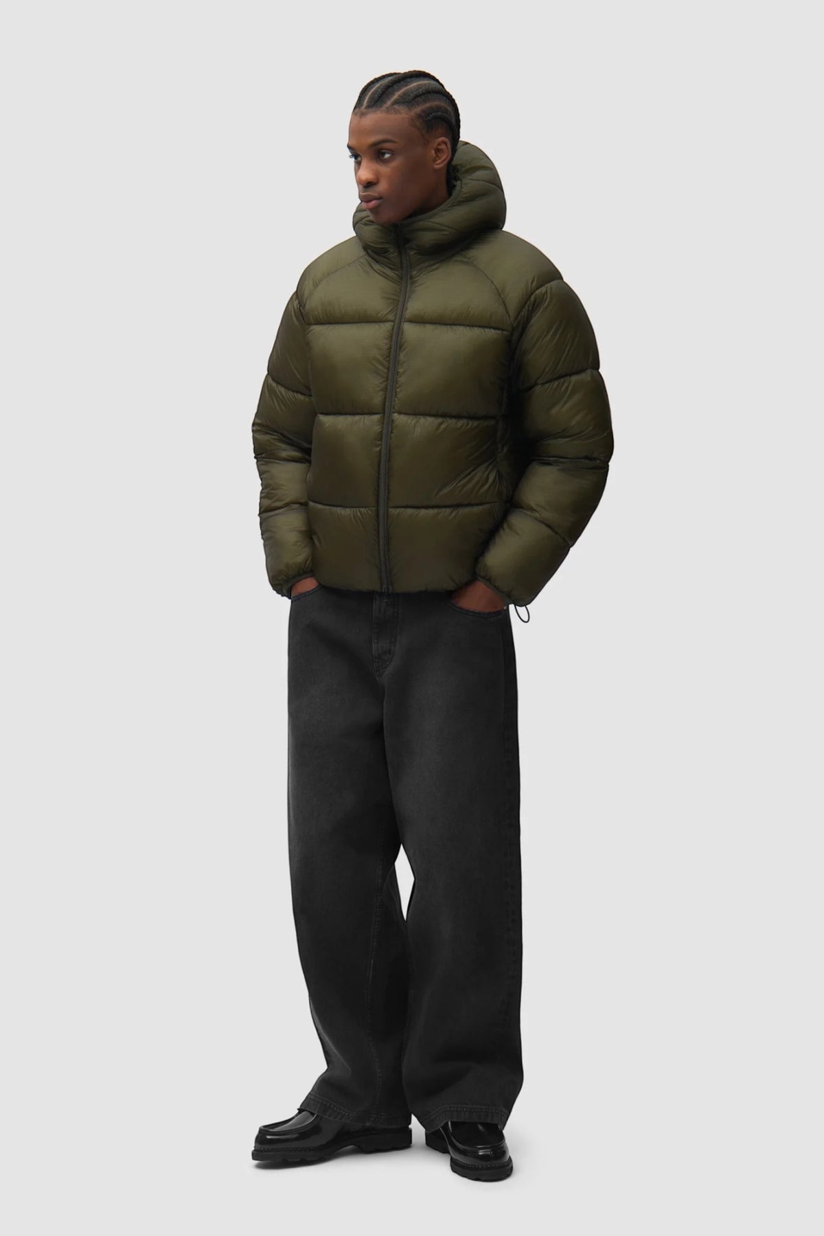 ARTE ANTWERP Ripstop Hooded Puffer Green | Edgar Bdx
