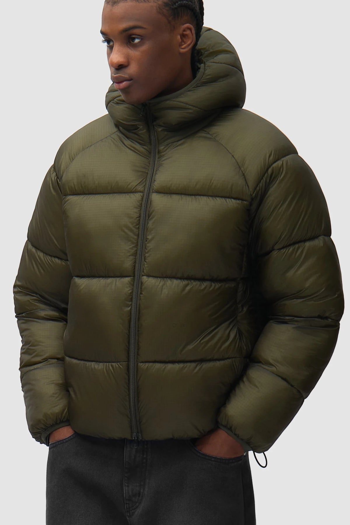 ARTE ANTWERP Ripstop Hooded Puffer Green | Edgar Bdx