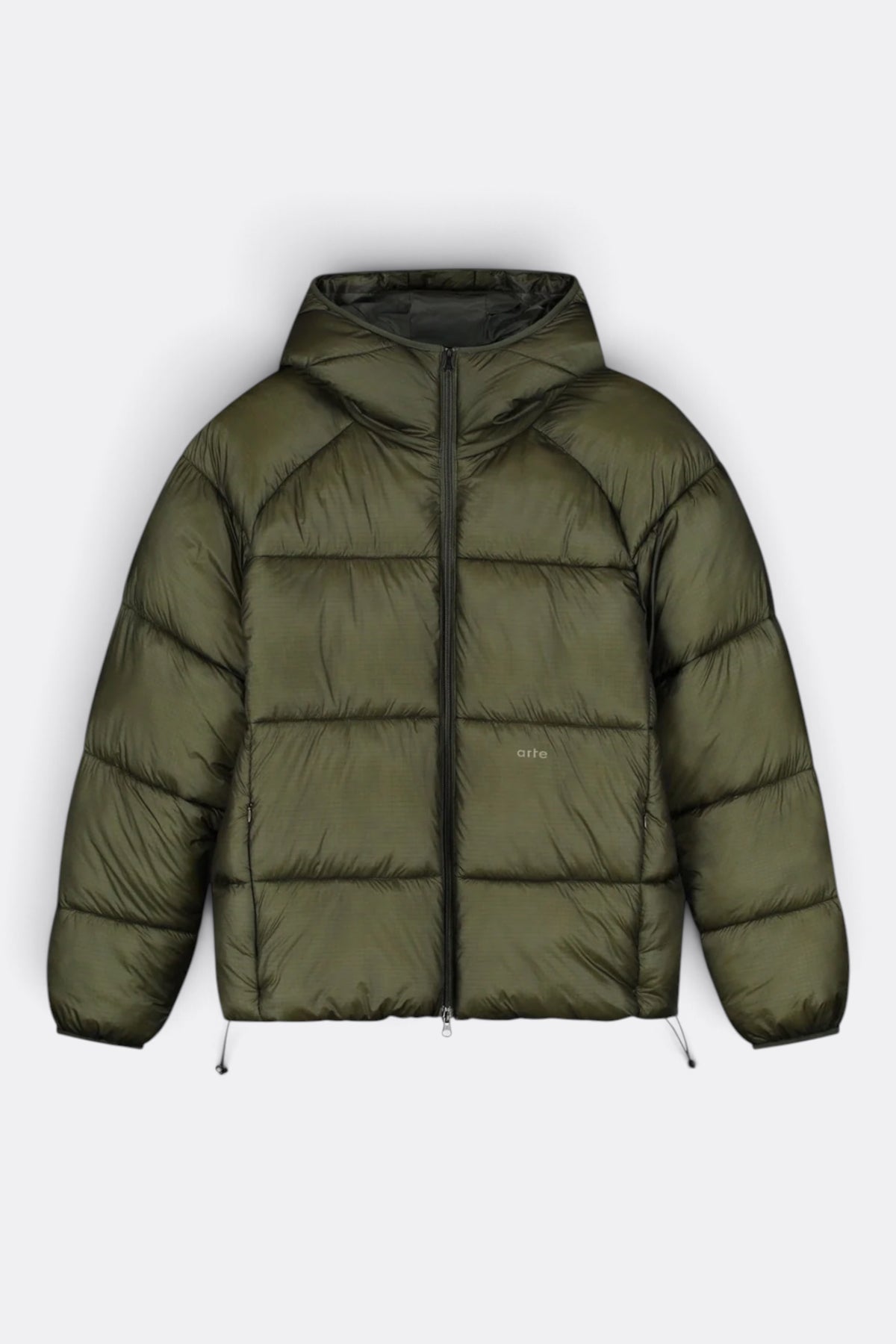 ARTE ANTWERP Ripstop Hooded Puffer Green | Edgar Bdx