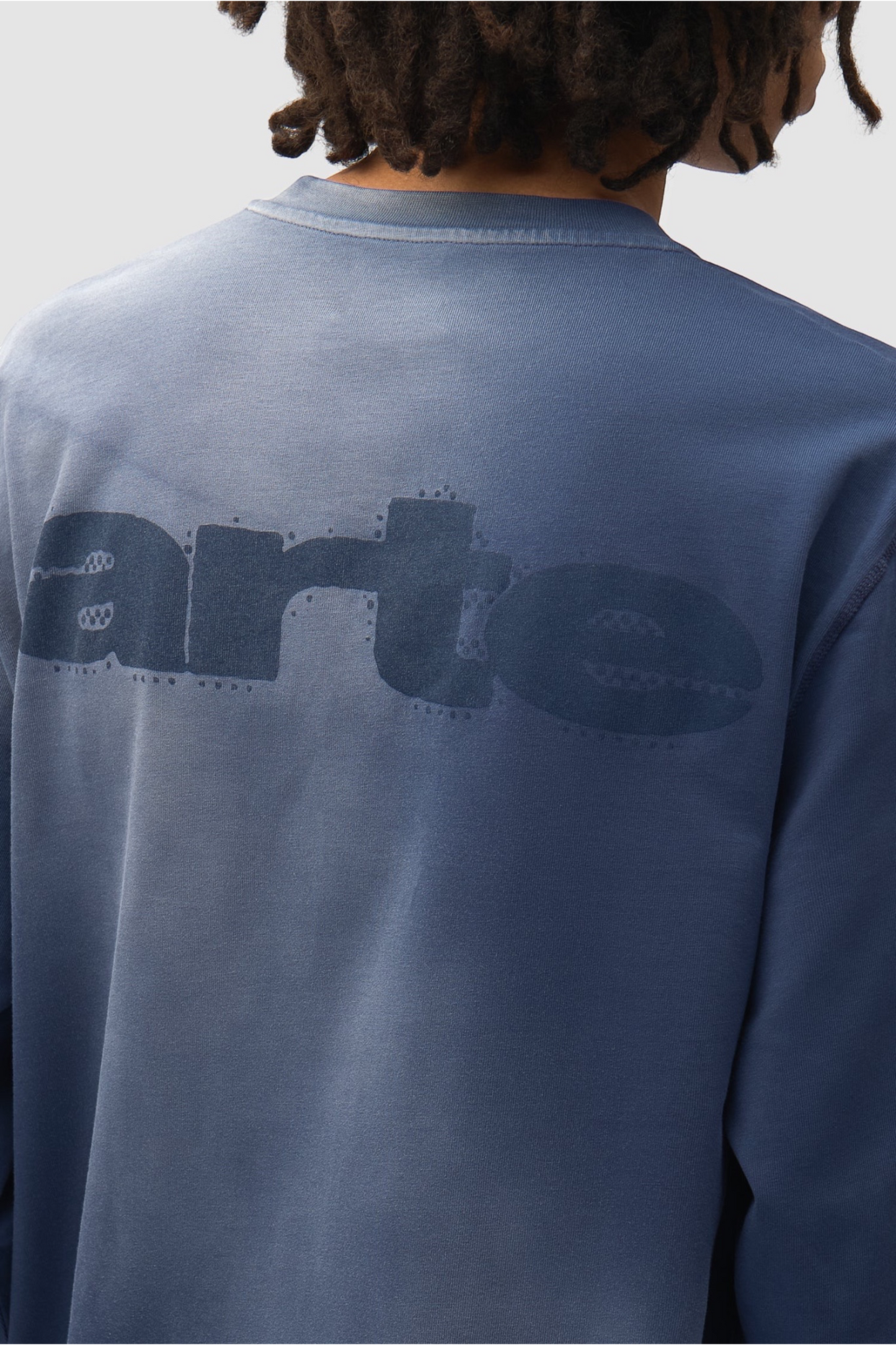 ARTE ANTWERP Stencil Sunfade Longsleeve T-Shirt Navy | T-Shirt Coton Premium | Edgar Bdx