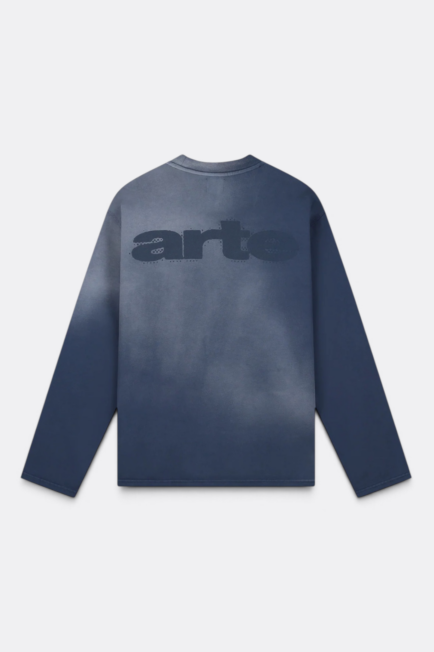 ARTE ANTWERP Stencil Sunfade Longsleeve T-Shirt Navy | T-Shirt Coton Premium | Edgar Bdx