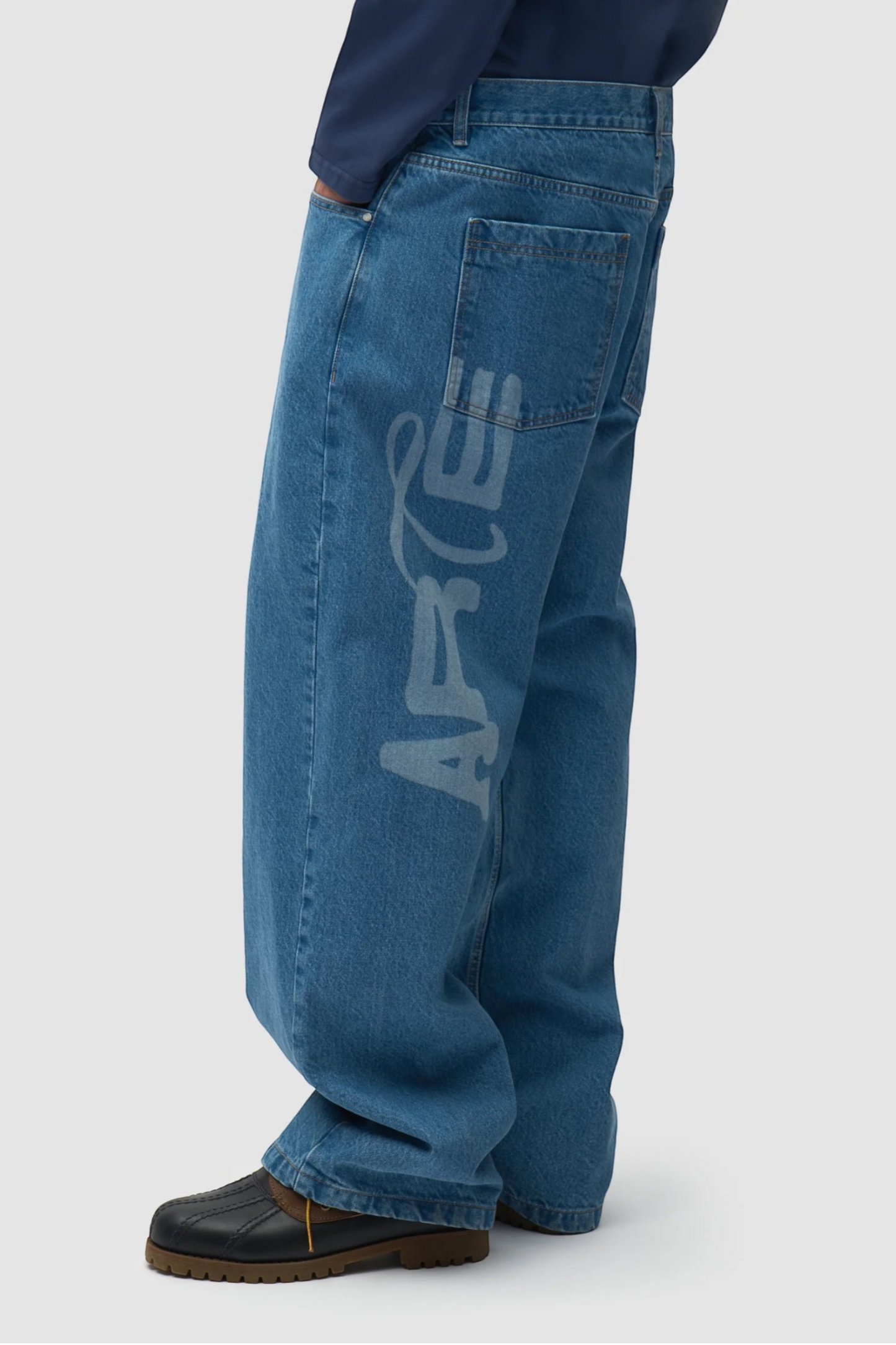 ARTE ANTWERP Stencil Uniform Pant Denim Bleach | Pantalon Coton Premium | Edgar Bdx
