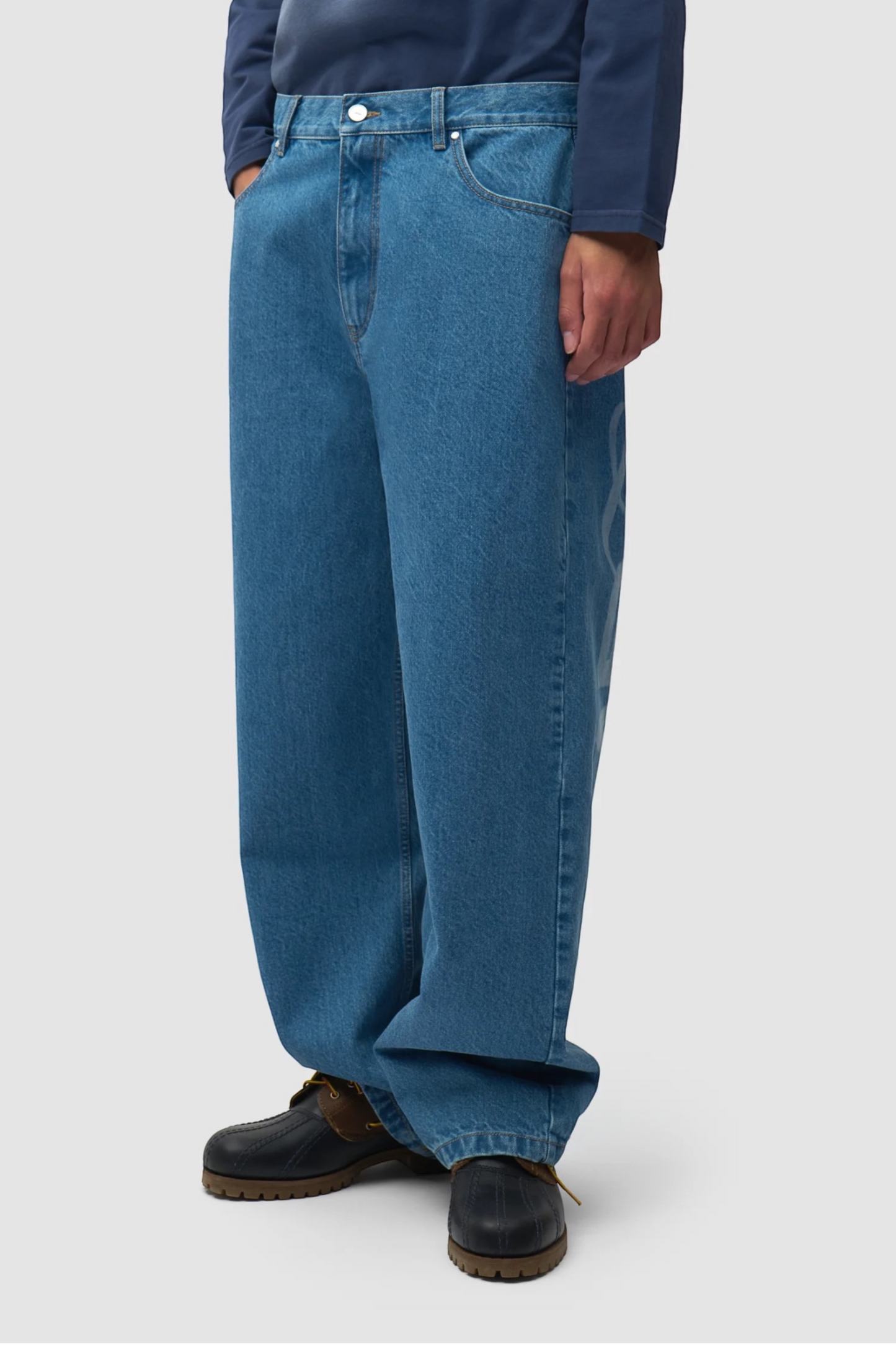 ARTE ANTWERP Stencil Uniform Pant Denim Bleach | Pantalon Coton Premium | Edgar Bdx