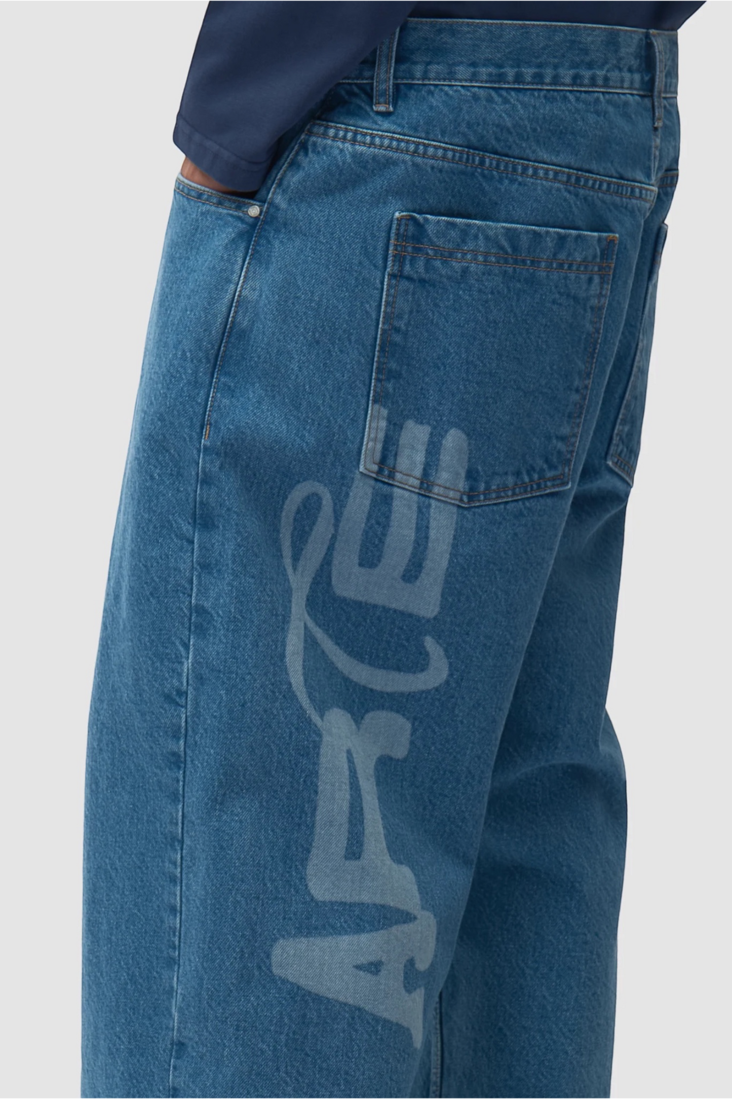 ARTE ANTWERP Stencil Uniform Pant Denim Bleach | Pantalon Coton Premium | Edgar Bdx