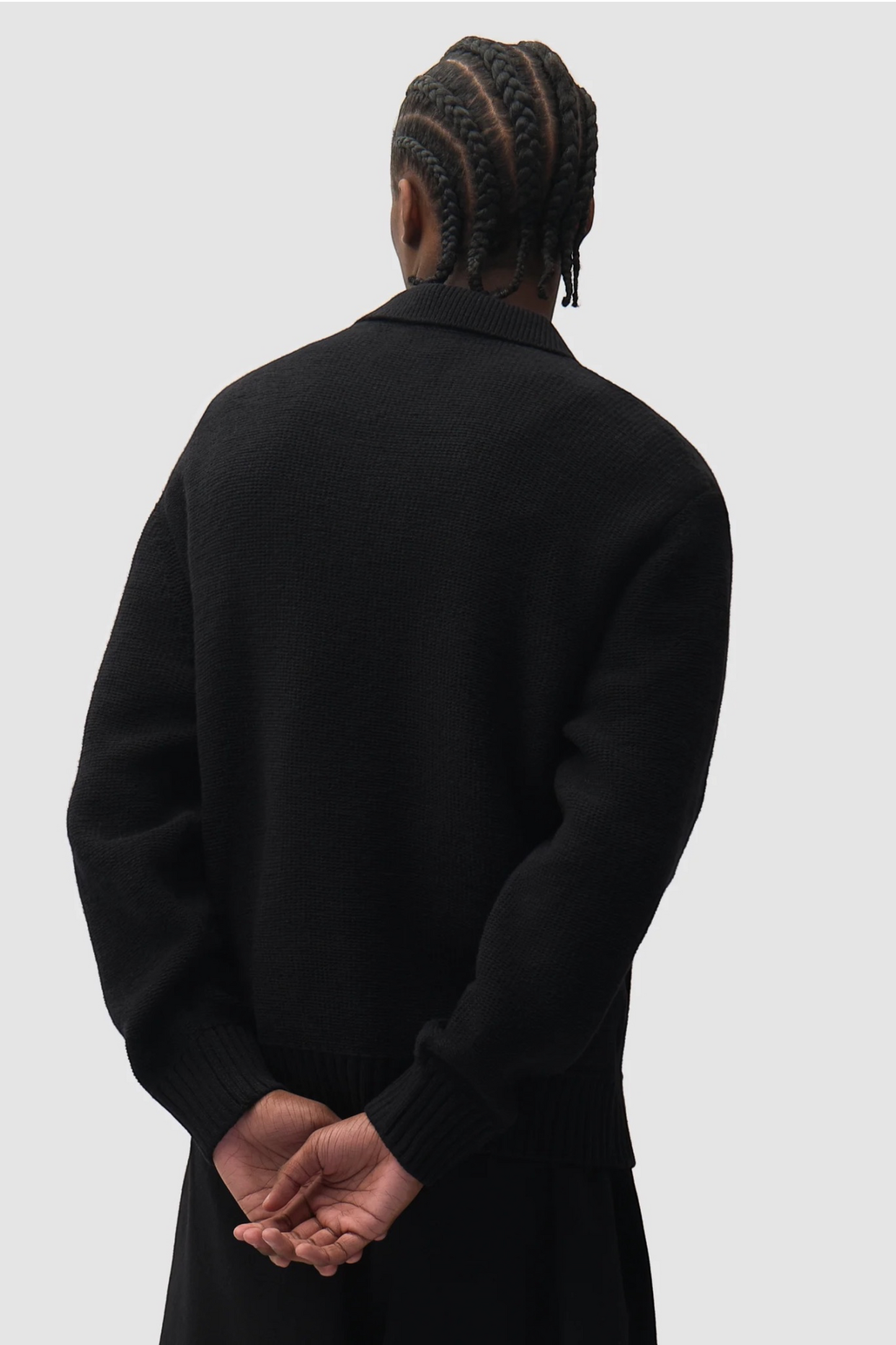 ARTE ANTWERP Stencil Zip Cardigan Black | Cardigan Laine Premium | Edgar Bdx
