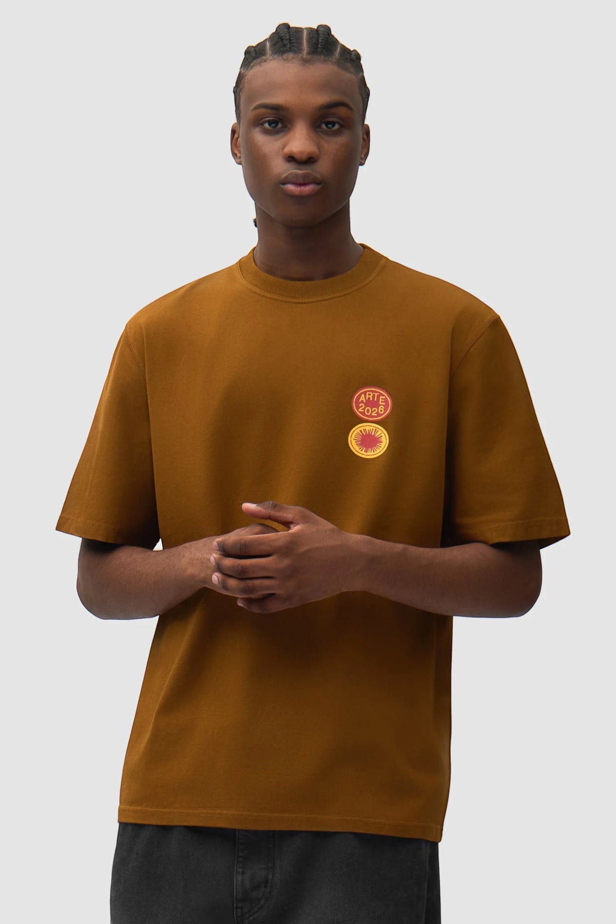 ARTE ANTWERP Sun Stamp T-Shirt Brown | Edgar Bdx