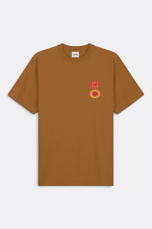 ARTE ANTWERP Sun Stamp T-Shirt Brown | Edgar Bdx