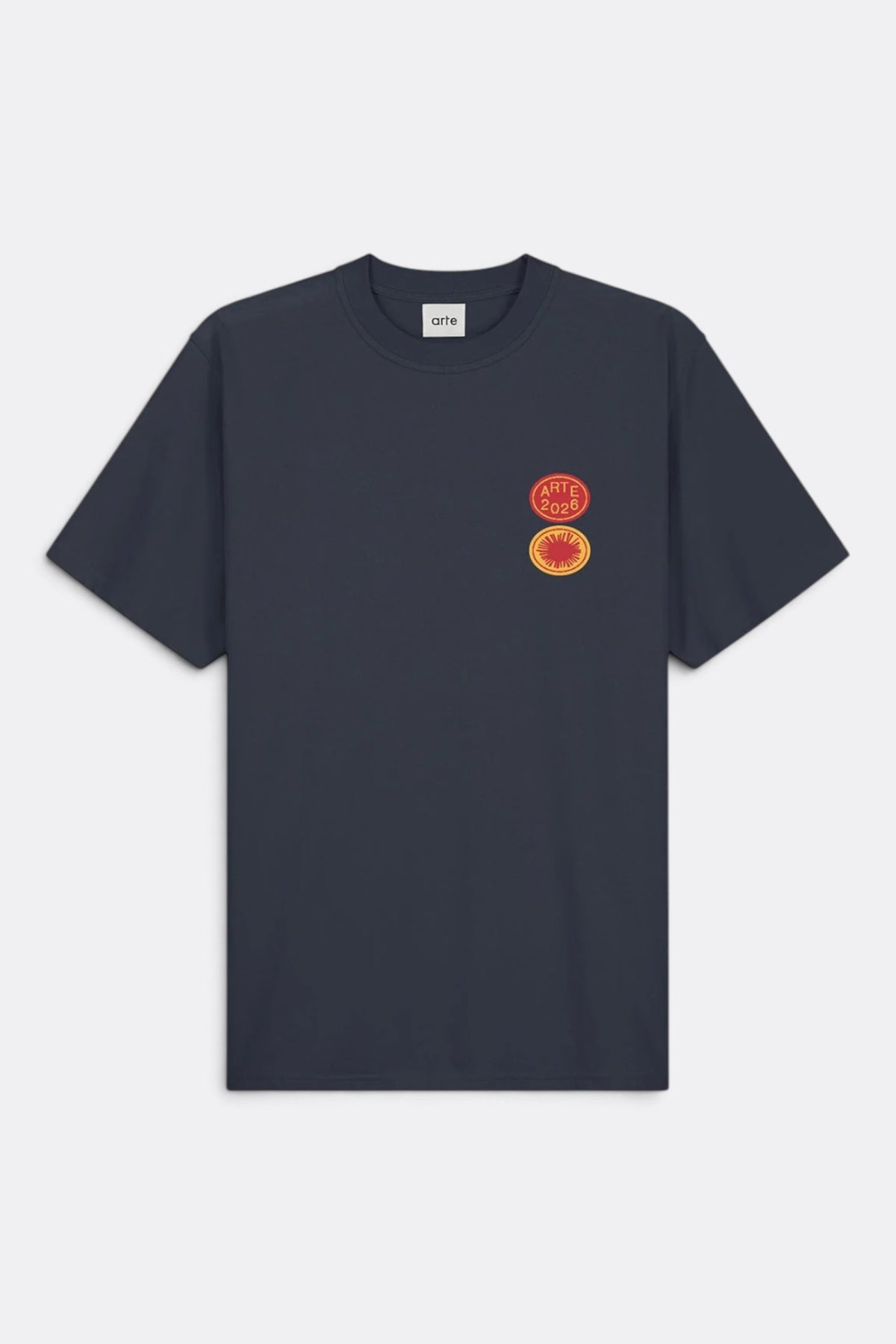 ARTE ANTWERP Sun Stamp T-Shirt Navy | Edgar Bdx