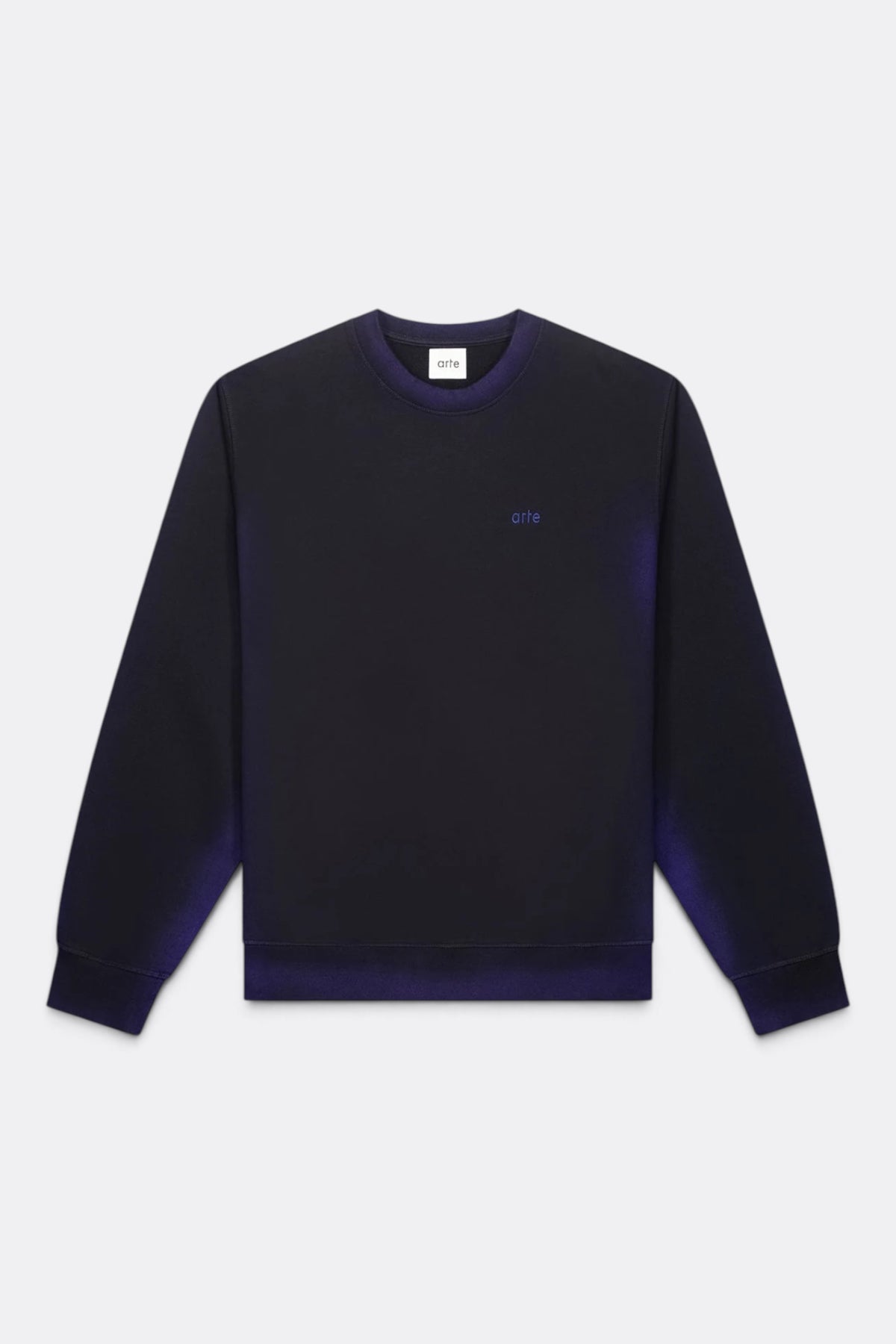 ARTE ANTWERP Sunfade Crewneck Navy Black | Edgar Bdx