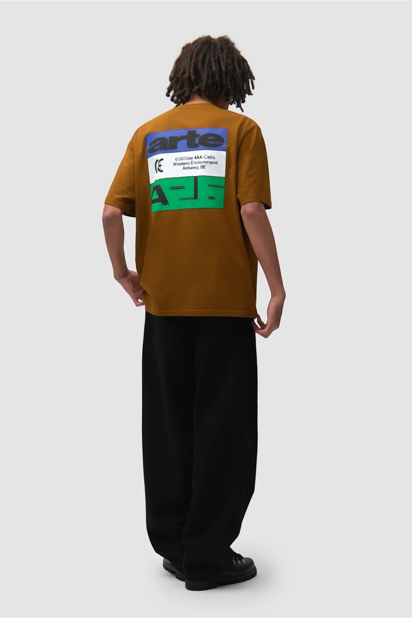 ARTE ANTWERP Tricolor Serial T-Shirt Brown | T-Shirt Coton Premium | Edgar Bdx