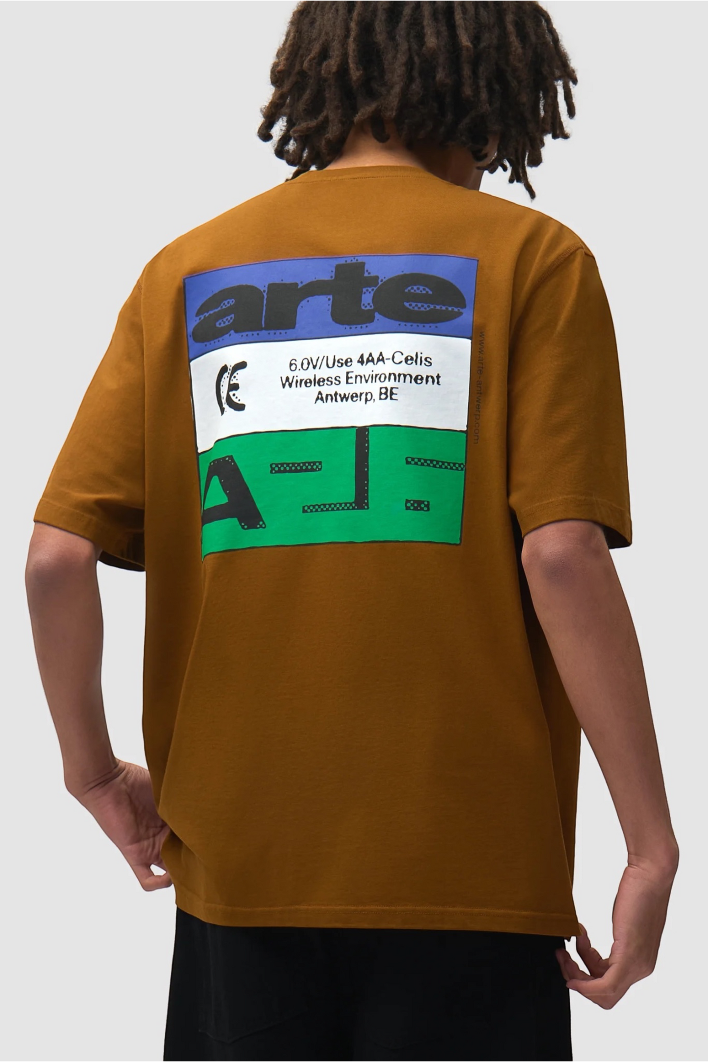 ARTE ANTWERP Tricolor Serial T-Shirt Brown | T-Shirt Coton Premium | Edgar Bdx