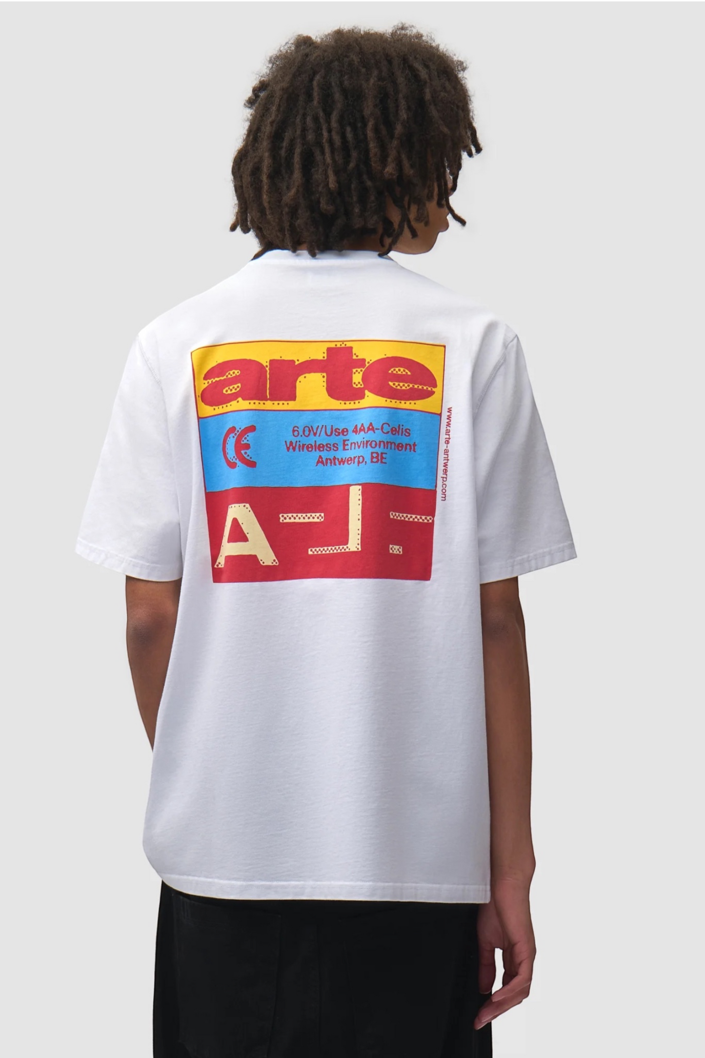 ARTE ANTWERP Tricolor Serial T-Shirt White | T-Shirt Coton Premium | Edgar Bdx