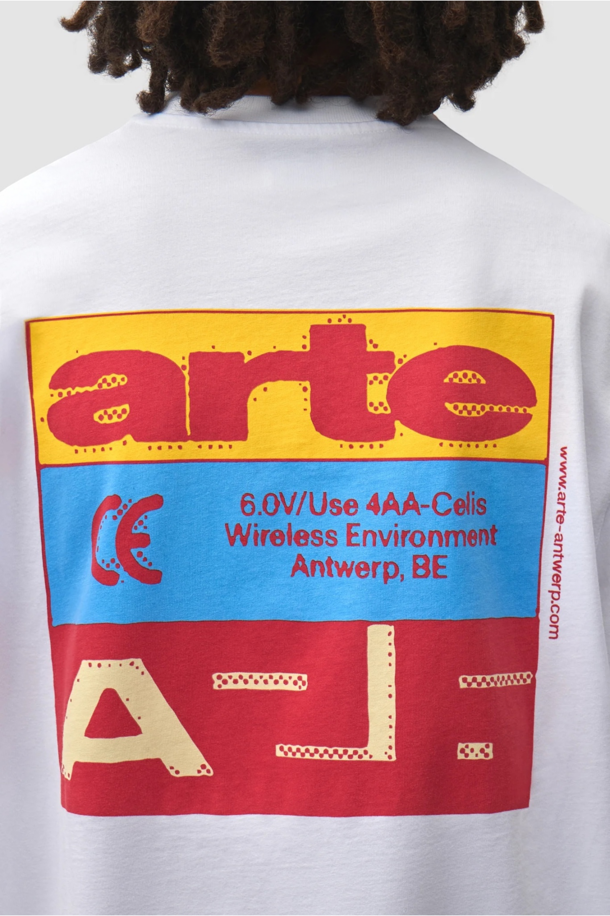 ARTE ANTWERP Tricolor Serial T-Shirt White | T-Shirt Coton Premium | Edgar Bdx