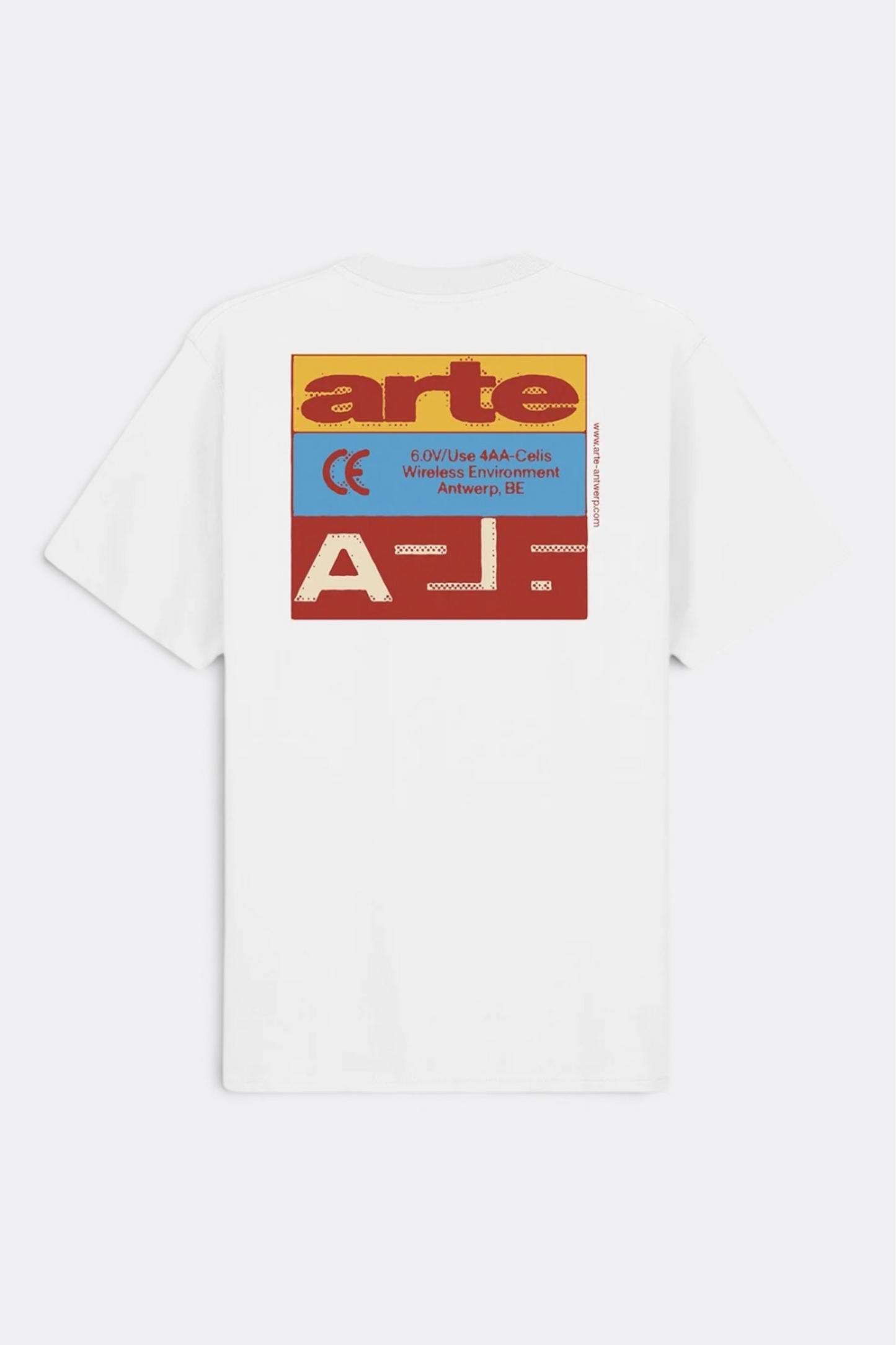 ARTE ANTWERP Tricolor Serial T-Shirt White | T-Shirt Coton Premium | Edgar Bdx