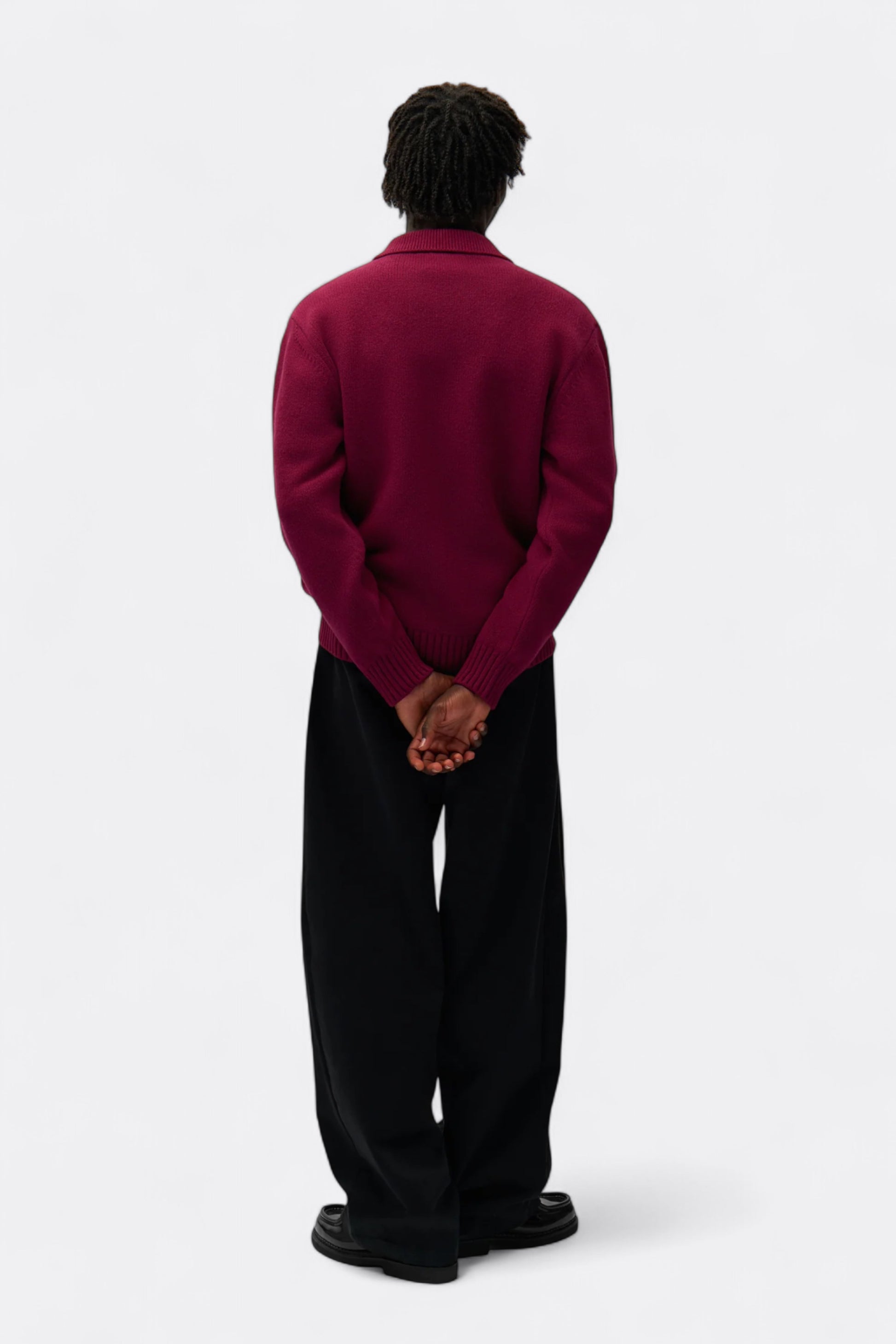 Arte - Arte Cardigan (Bordeaux / White)