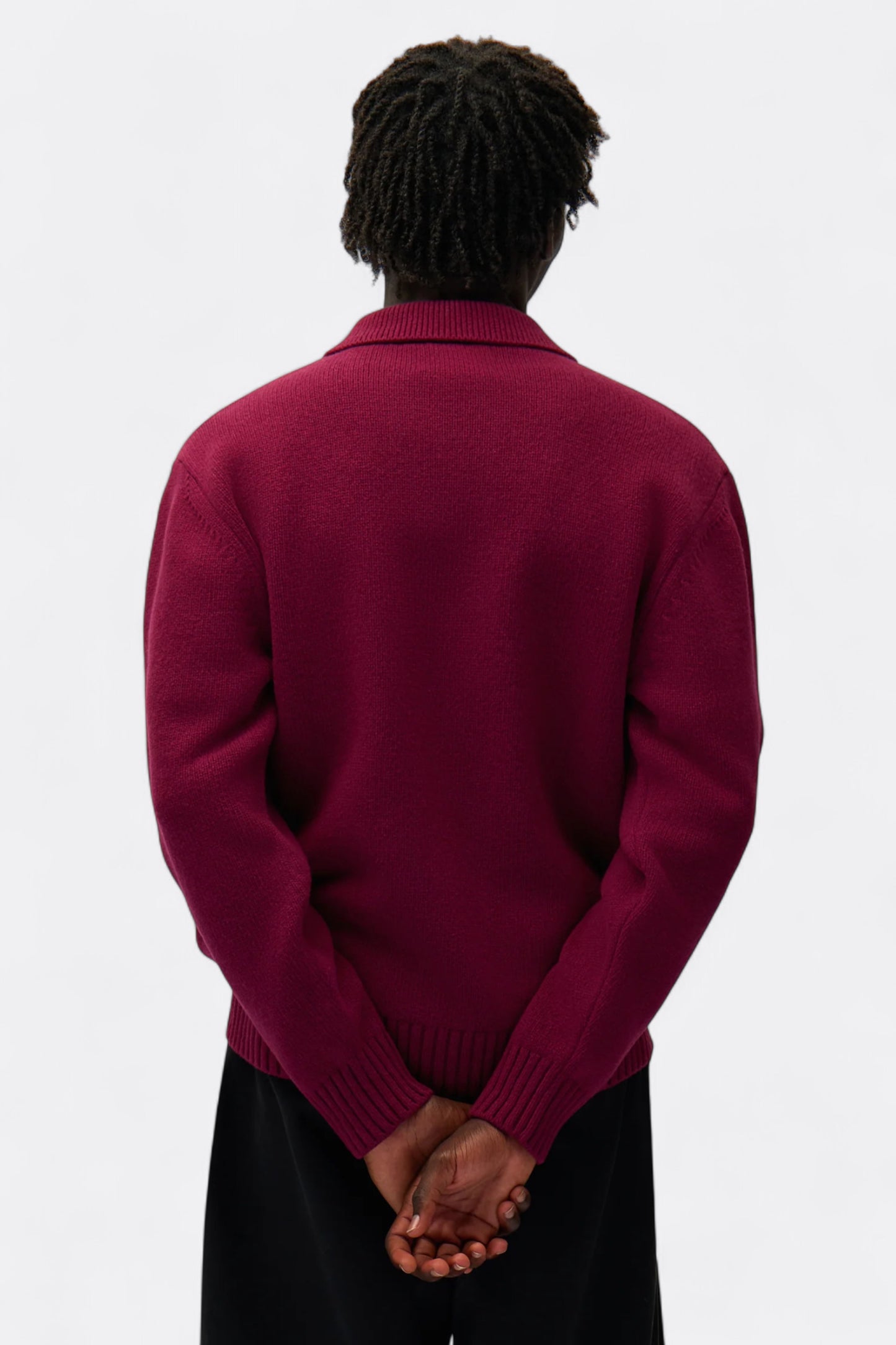 Arte - Arte Cardigan (Bordeaux / White)