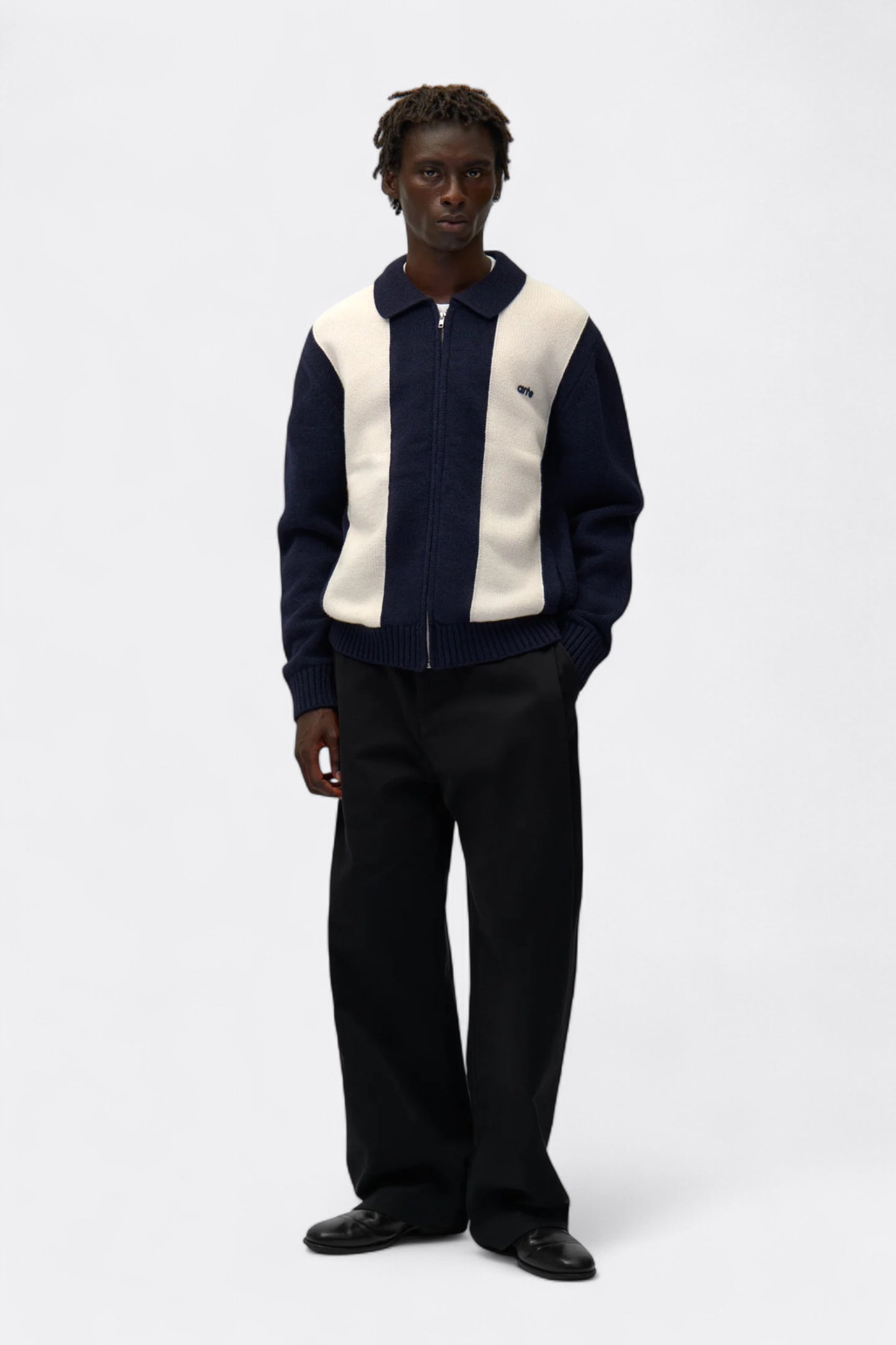 Arte - Arte Cardigan (Navy / White)