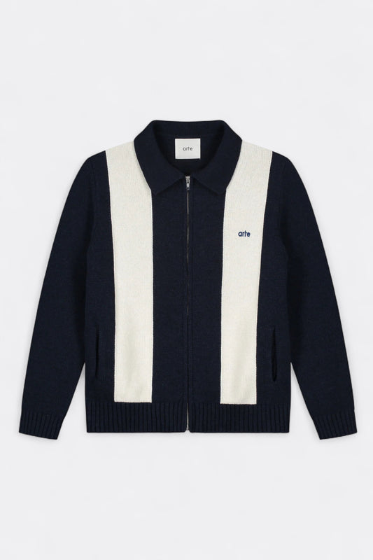 Arte - Arte Cardigan (Navy / White)
