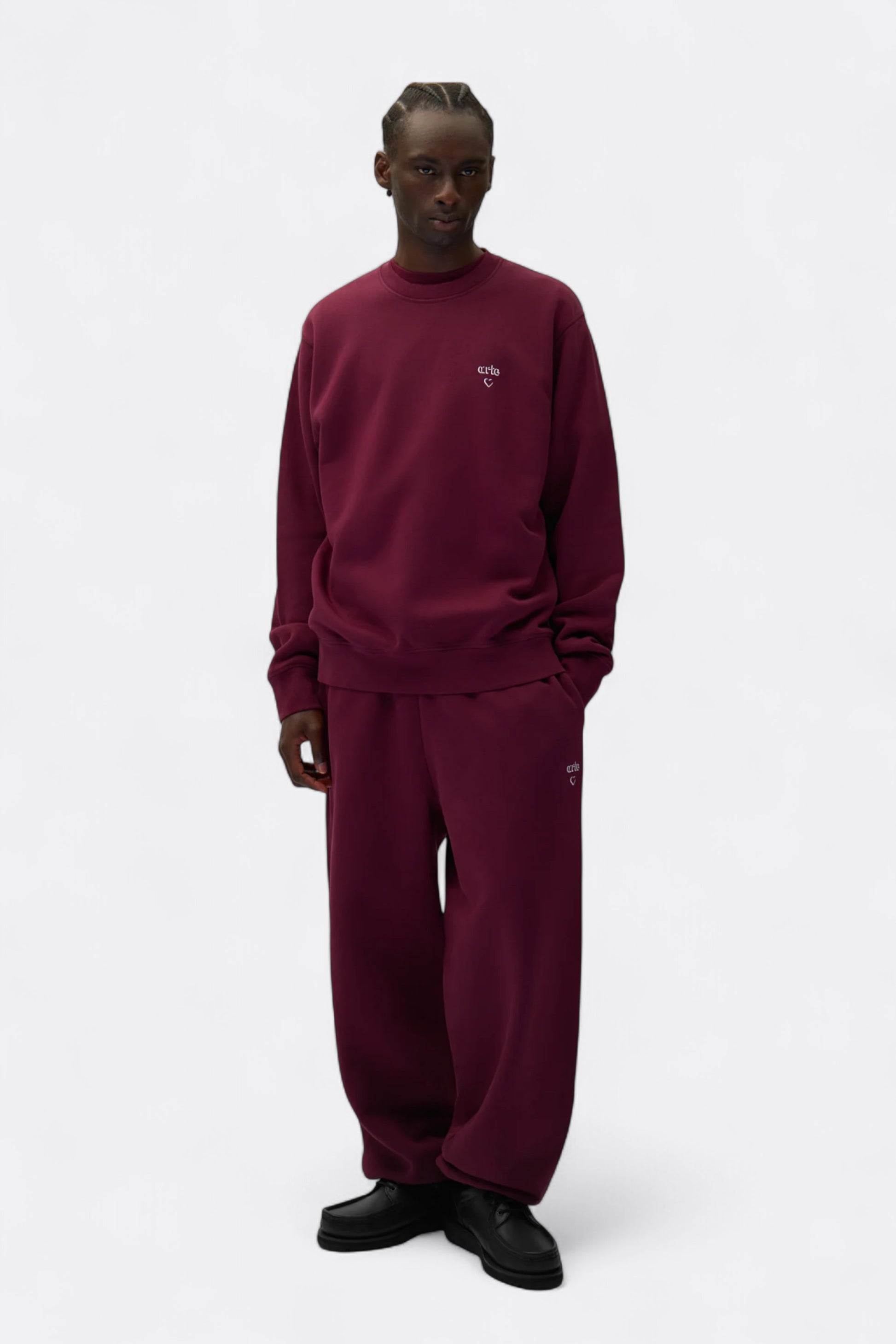 Arte - Arte Heart Crewneck (Bordeaux)