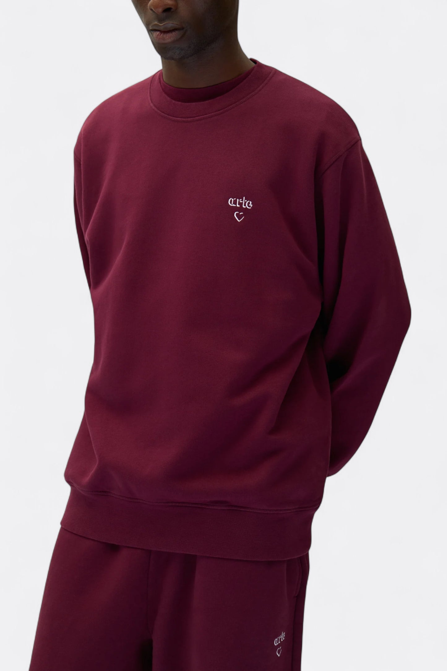 Arte - Arte Heart Crewneck (Bordeaux)