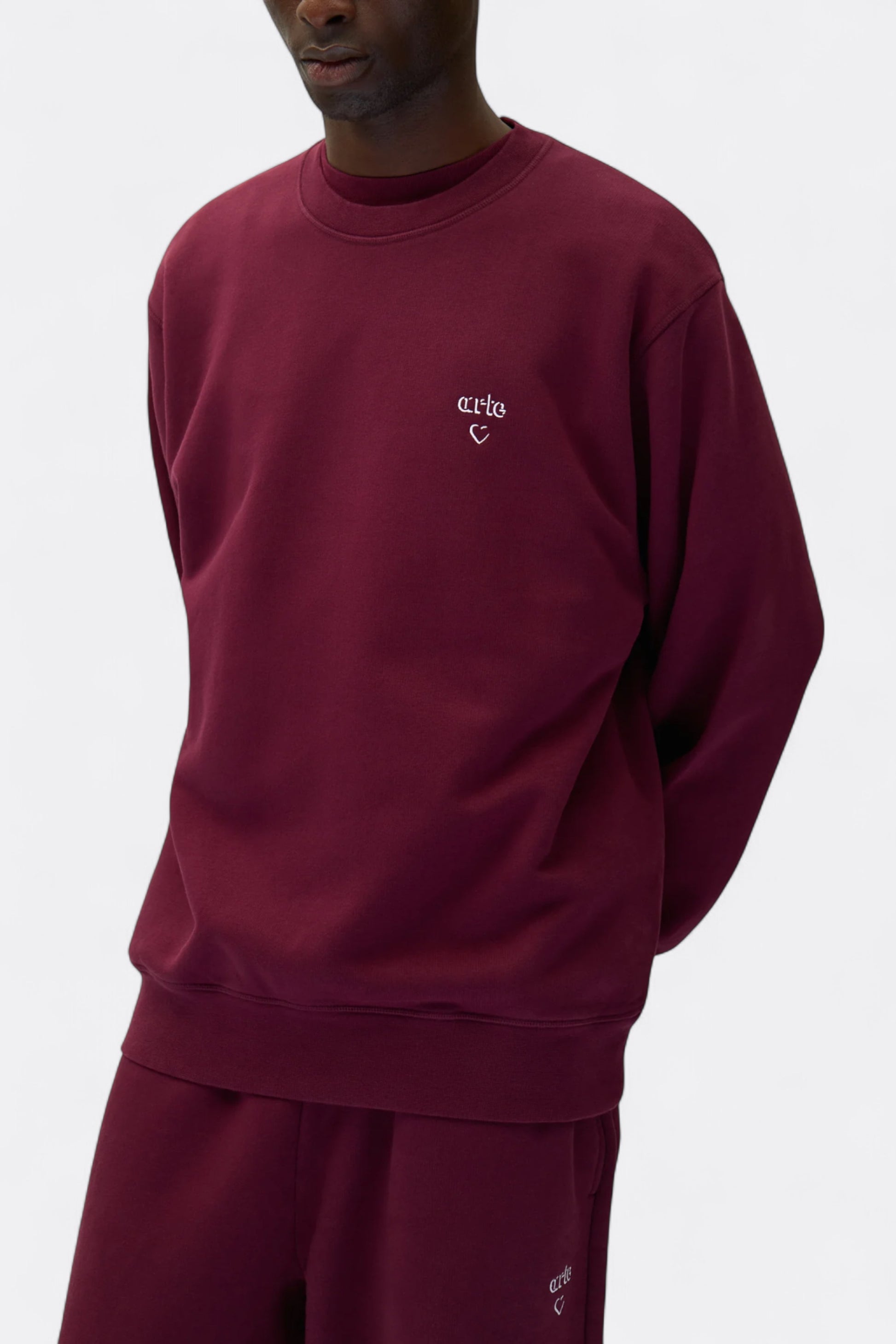 Arte - Arte Heart Crewneck (Bordeaux)