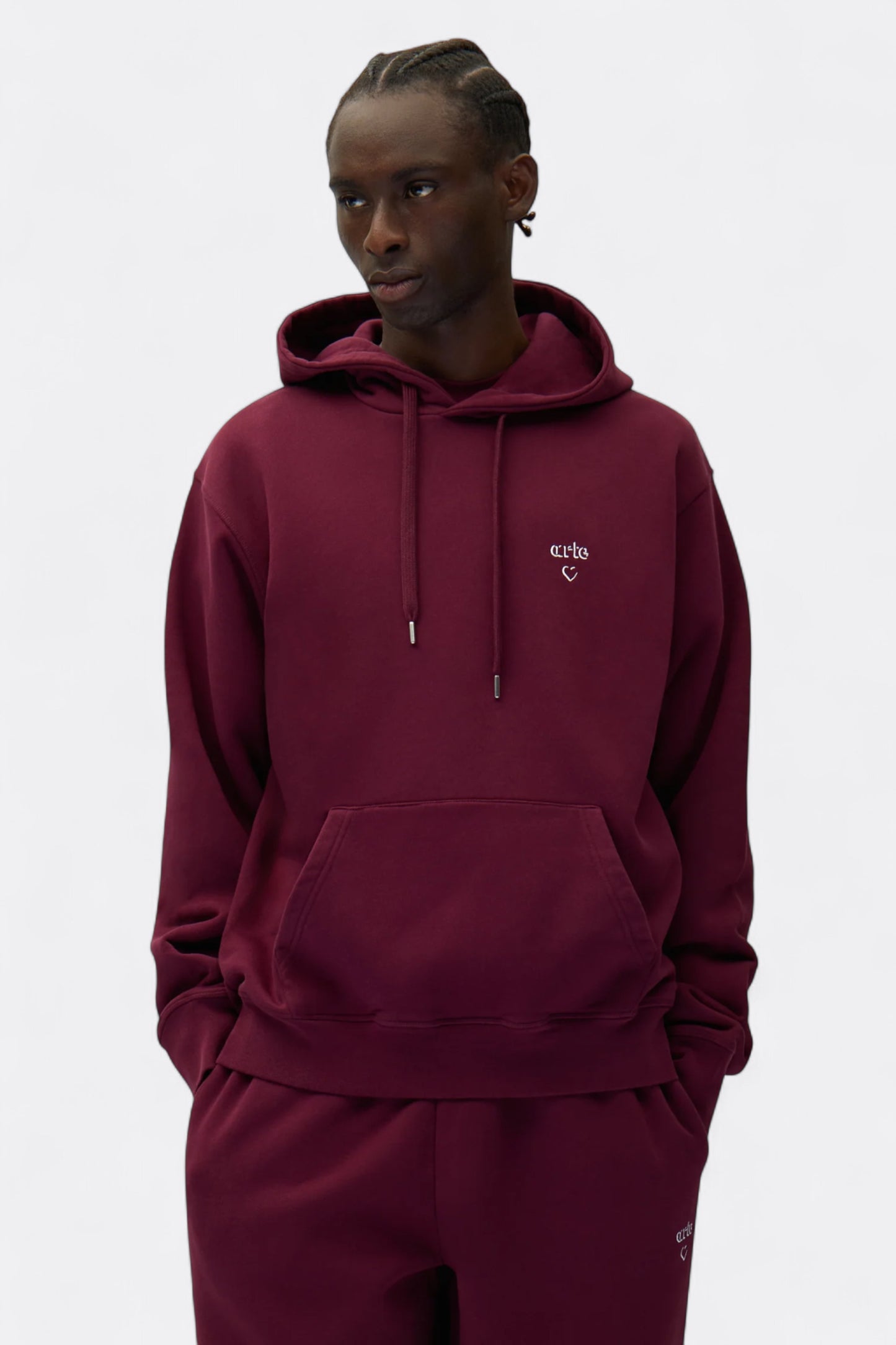 Arte - Arte Heart Hoodie (Bordeaux)