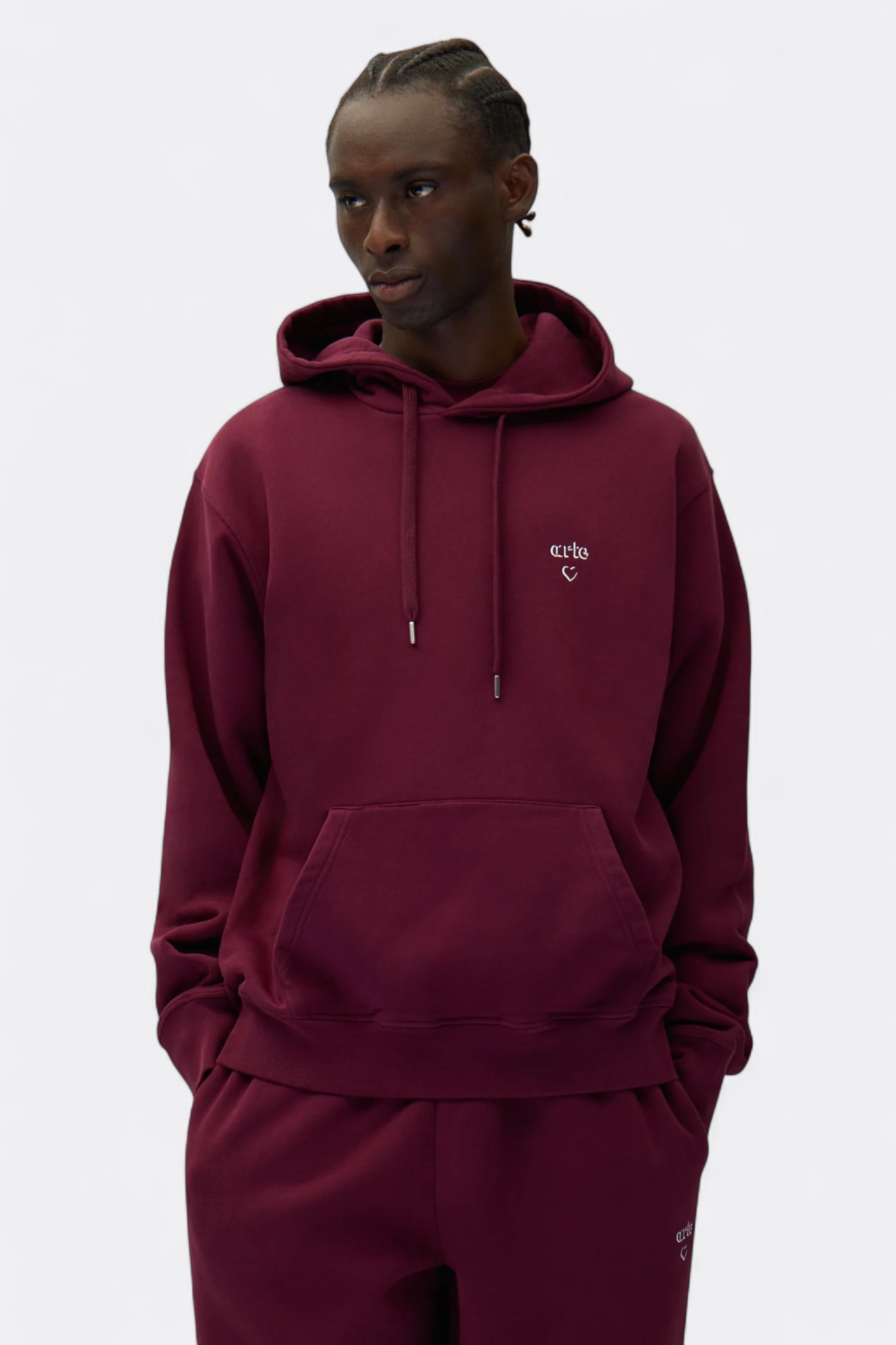 Arte - Arte Heart Hoodie (Bordeaux)