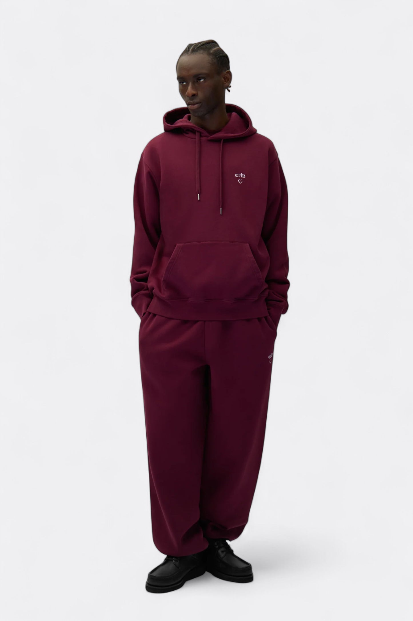 Arte - Arte Heart Hoodie (Bordeaux)