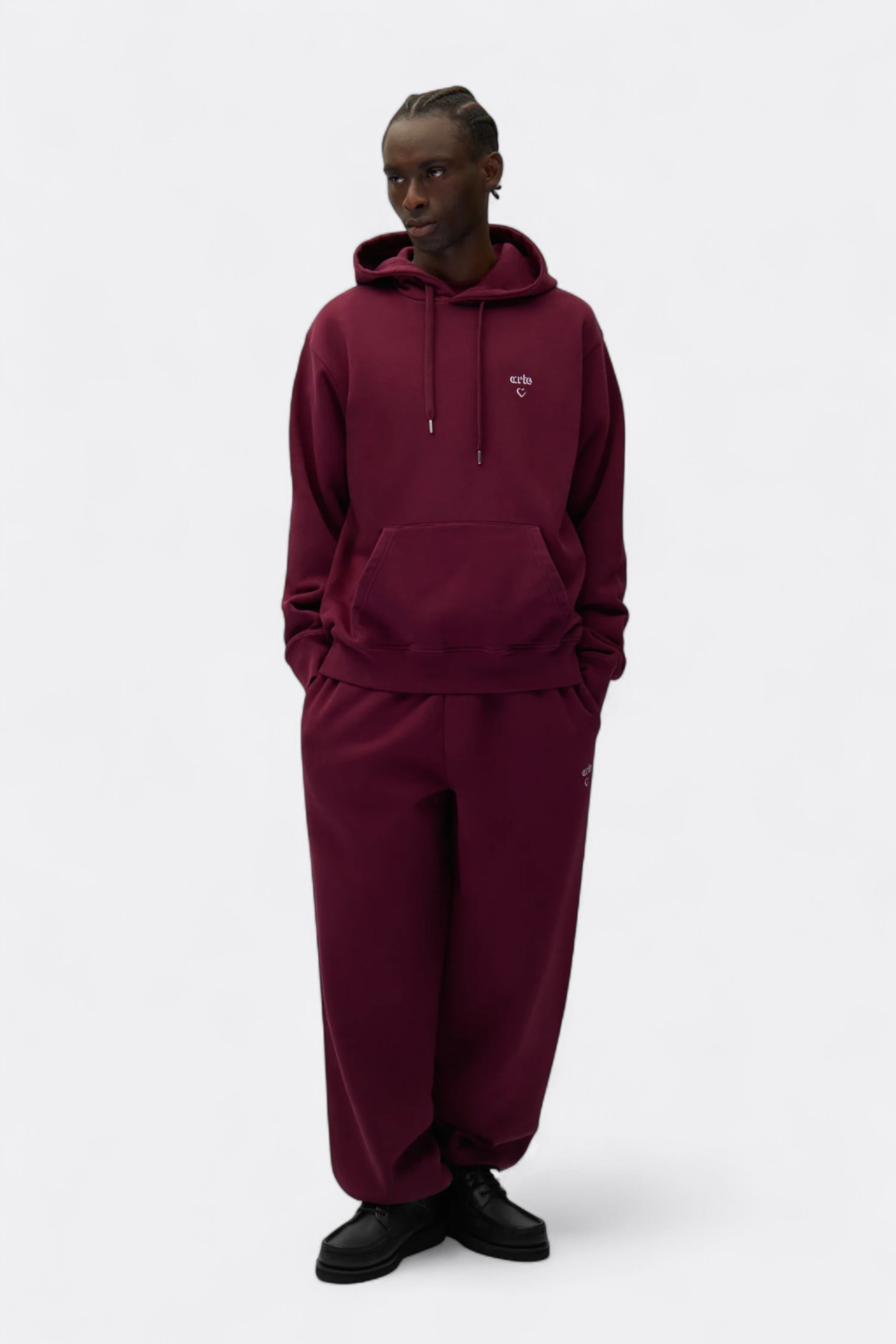 Arte - Arte Heart Hoodie (Bordeaux)