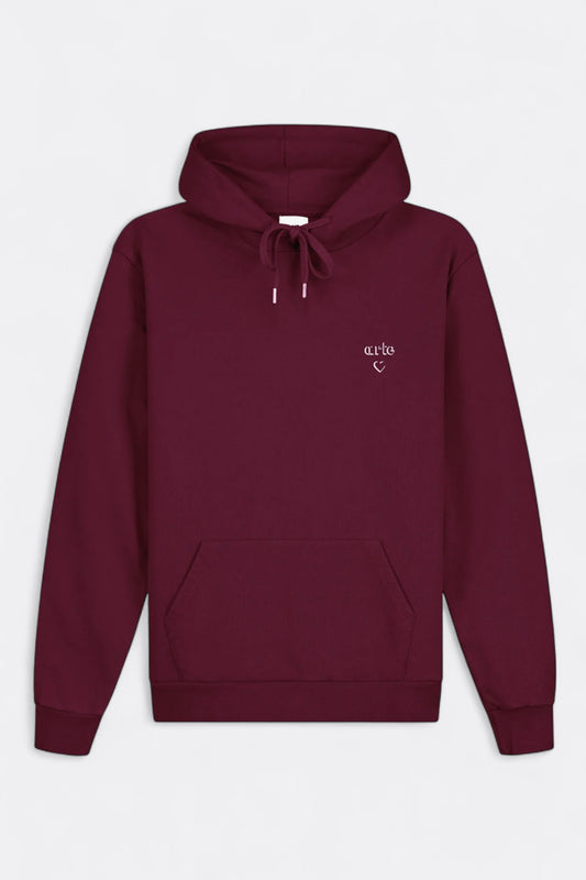 Arte - Arte Heart Hoodie (Bordeaux)