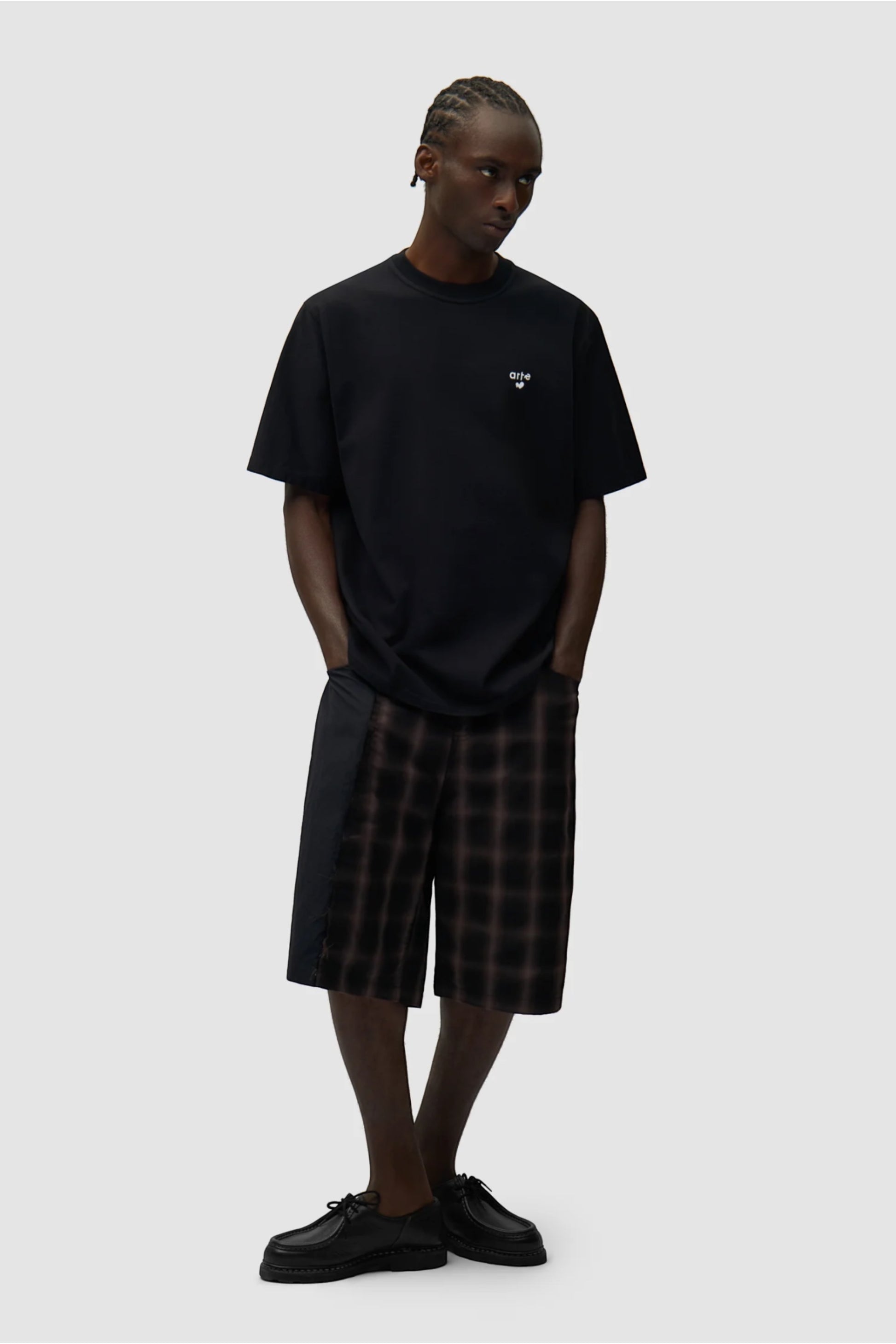 ARTE Heart Logo T-Shirt Black | T-Shirt Coton Premium Broderie Cœur