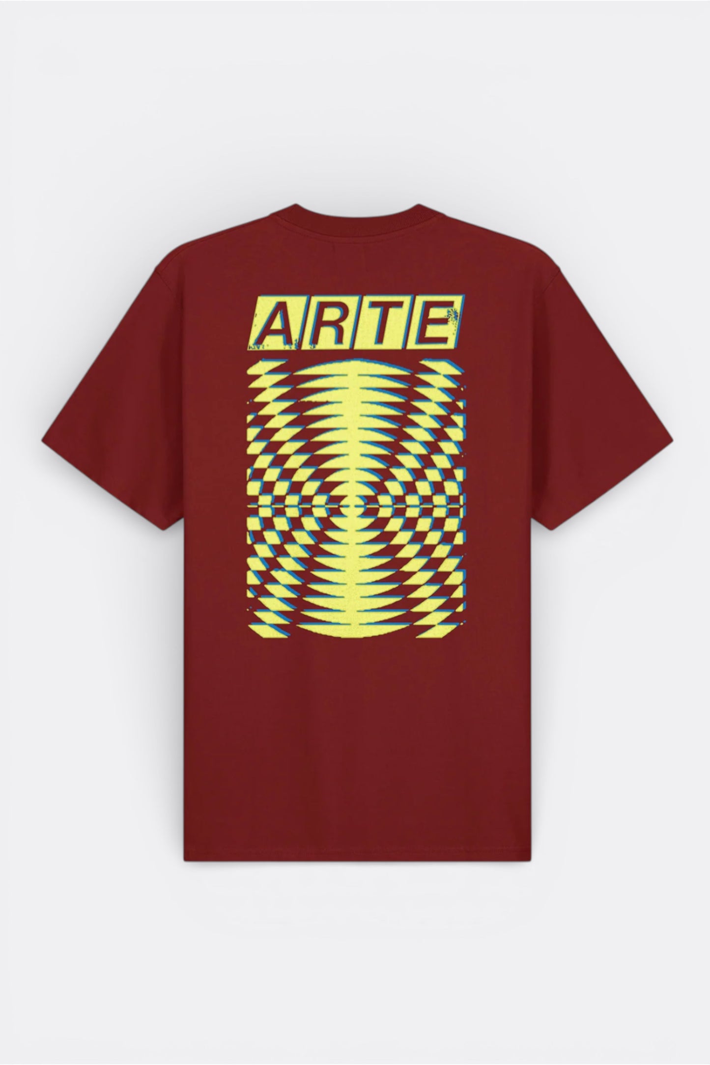 T-Shirt Arte Bordeaux - Abstrait Dos - Coton Premium Portugal
