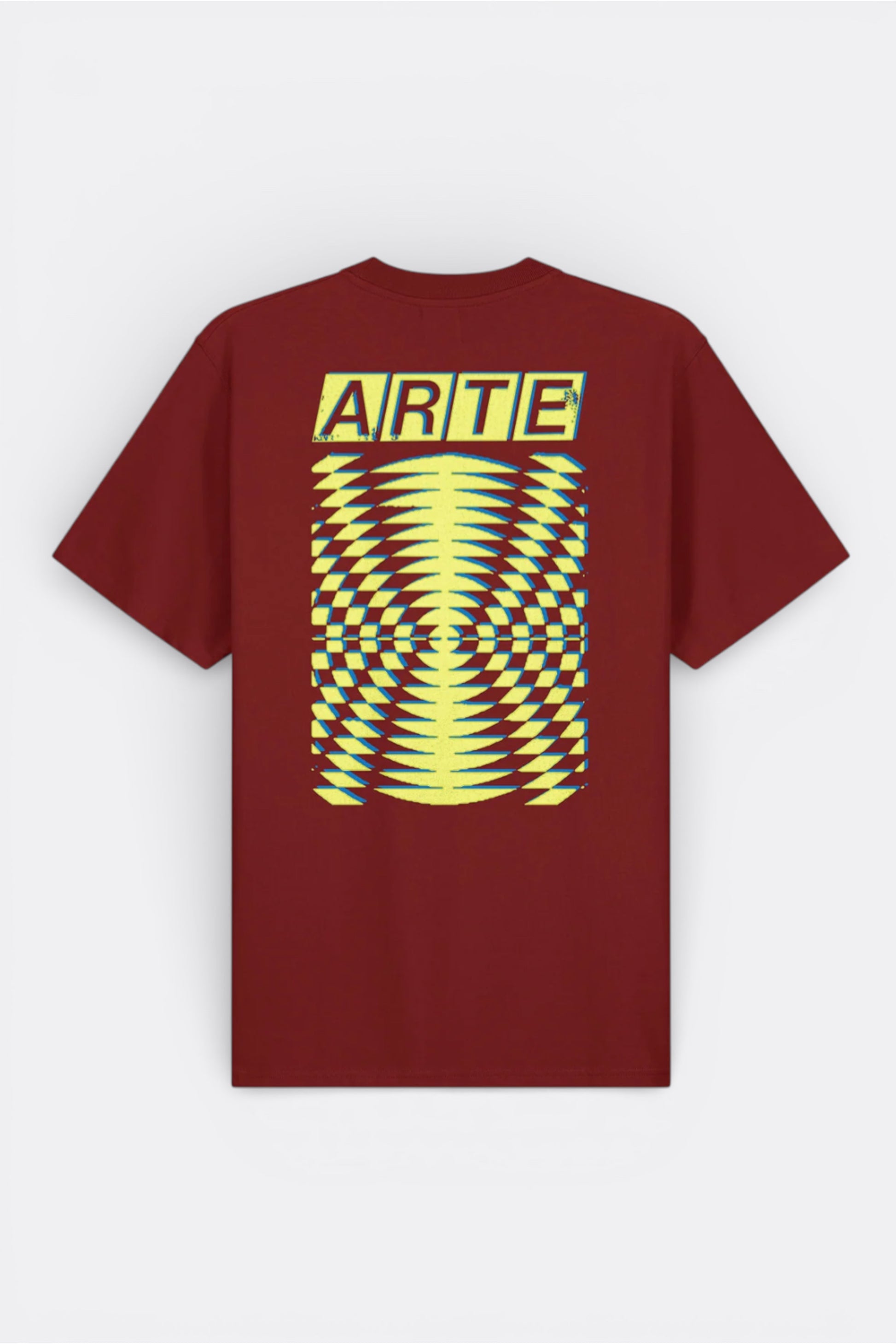 T-Shirt Arte Bordeaux - Abstrait Dos - Coton Premium Portugal