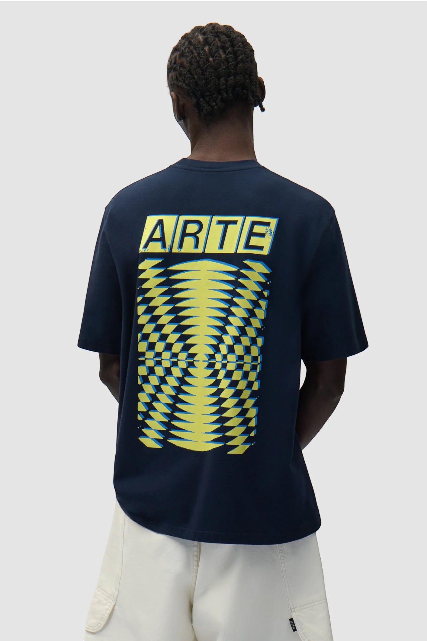 T-Shirt Arte Navy - Abstrait Dos - Coton Premium Portugal