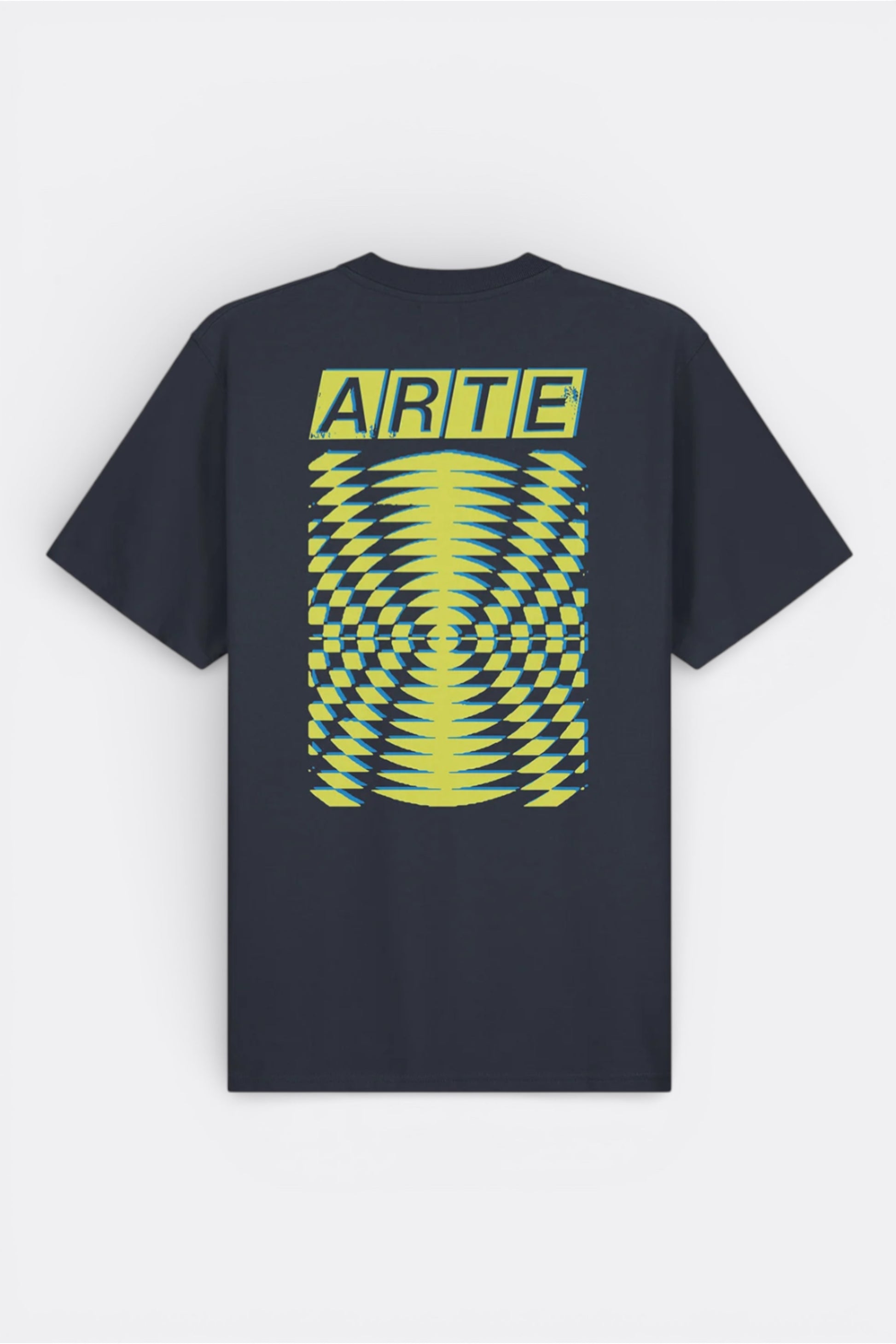 T-Shirt Arte Navy - Abstrait Dos - Coton Premium Portugal