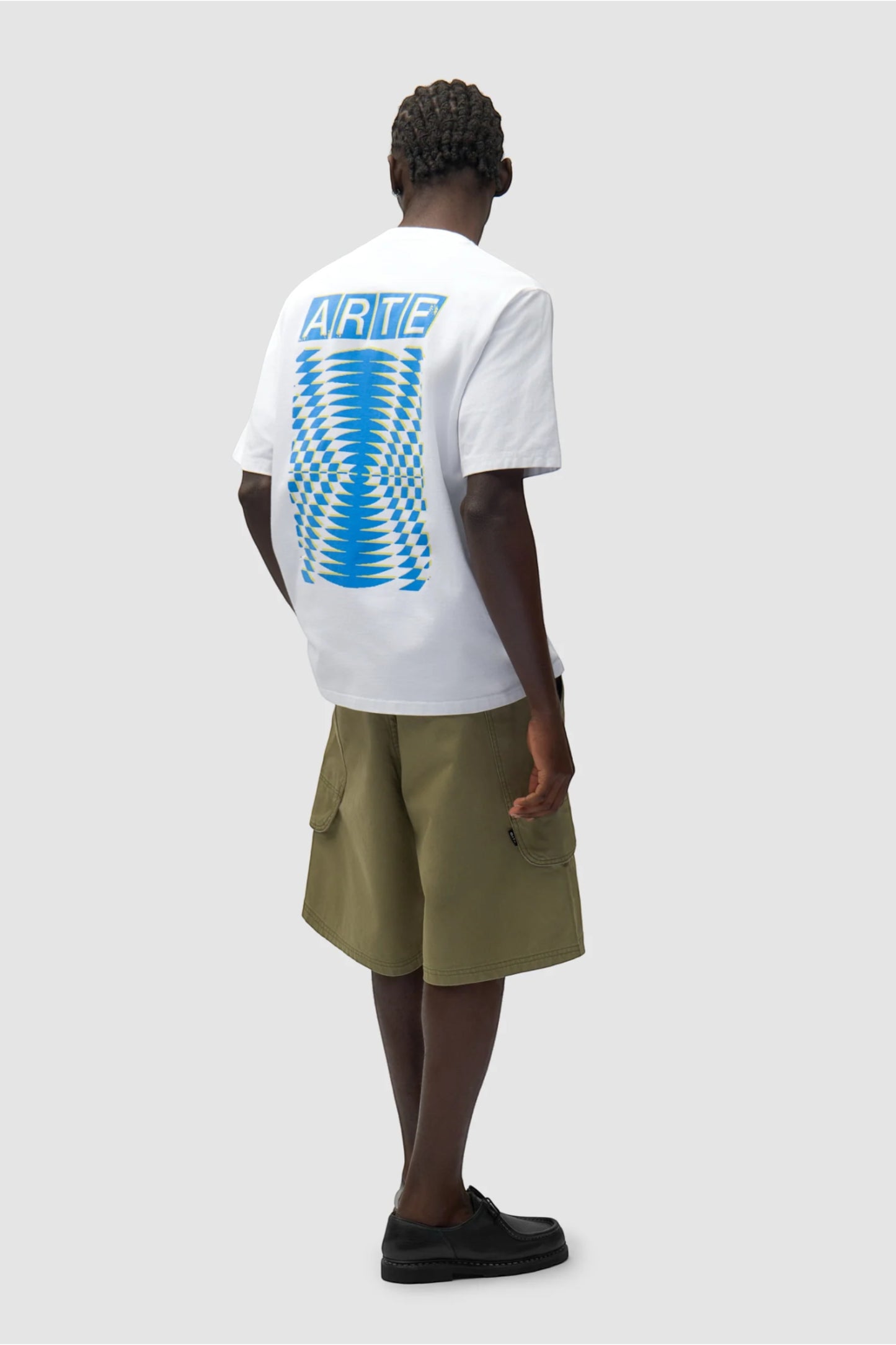 T-Shirt Arte White - Abstrait Dos - Coton Premium Portugal
