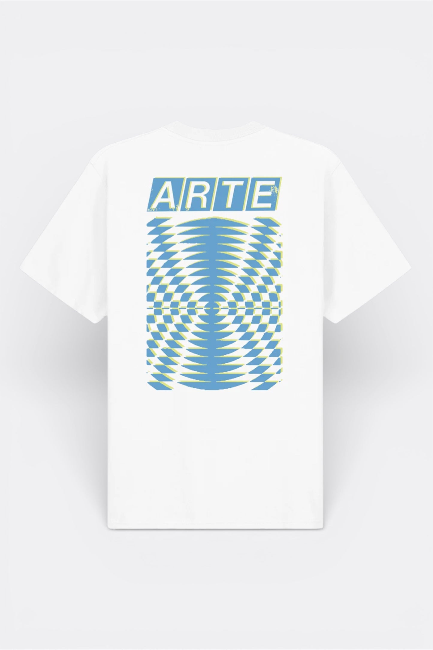 T-Shirt Arte White - Abstrait Dos - Coton Premium Portugal