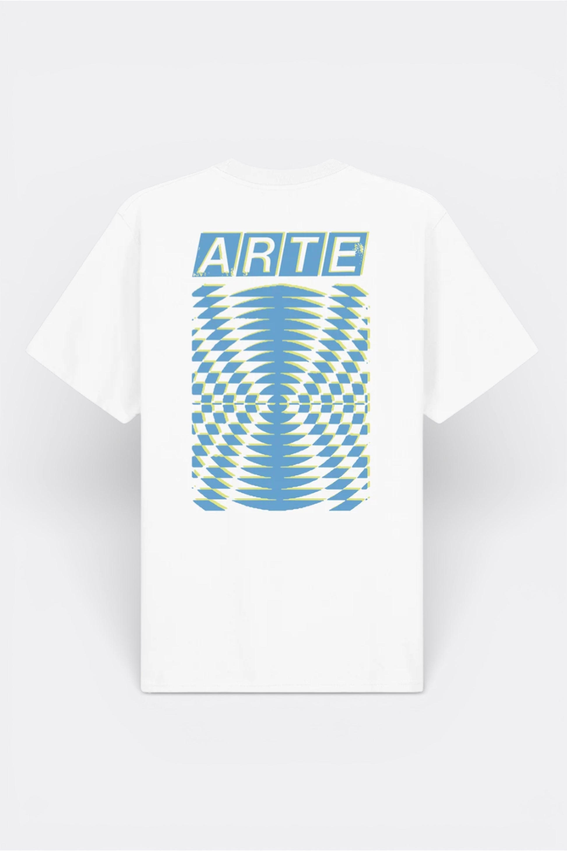 T-Shirt Arte White - Abstrait Dos - Coton Premium Portugal
