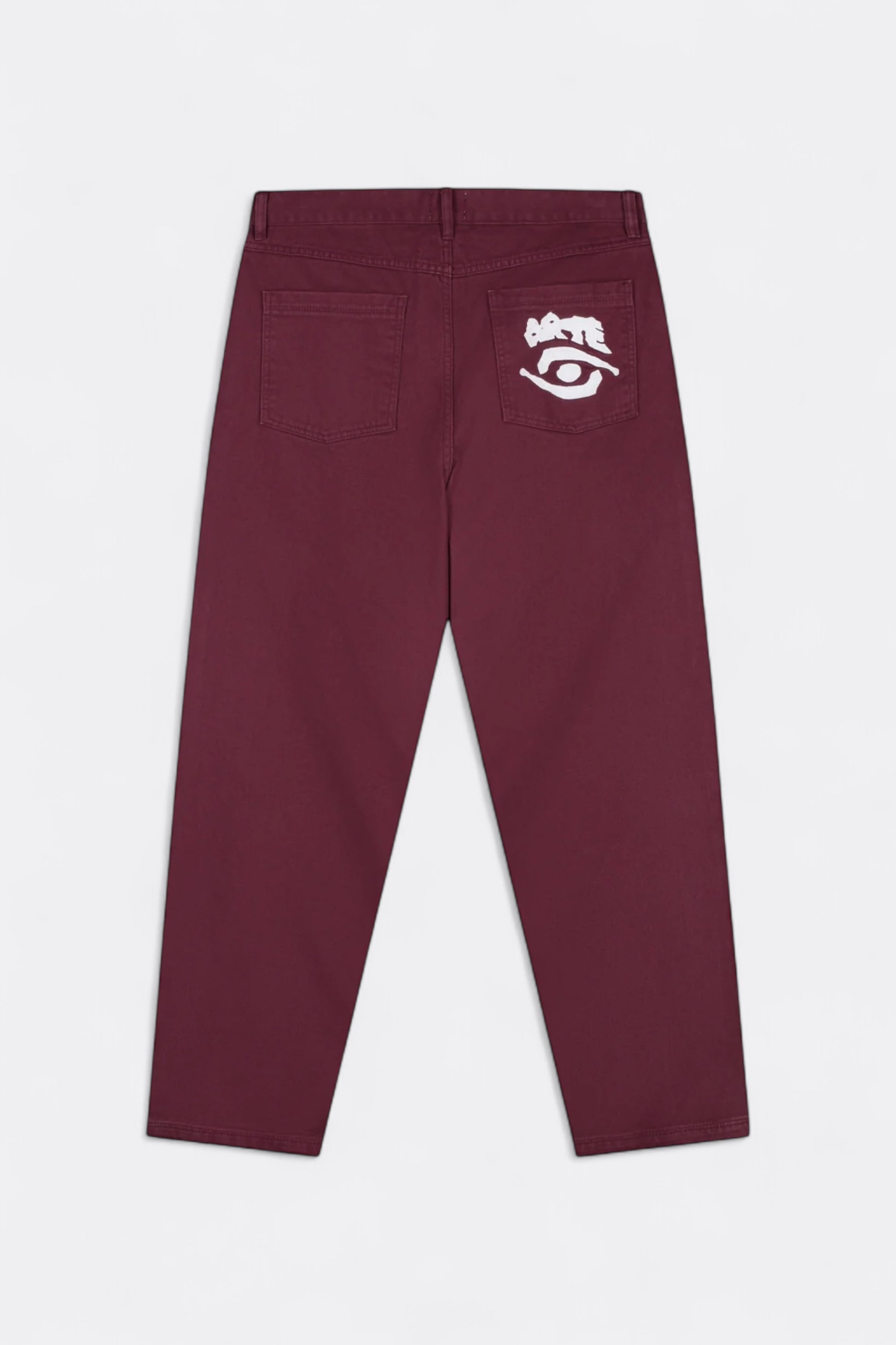 Arte - Back Pocket Graphic Pant (Bordeaux)