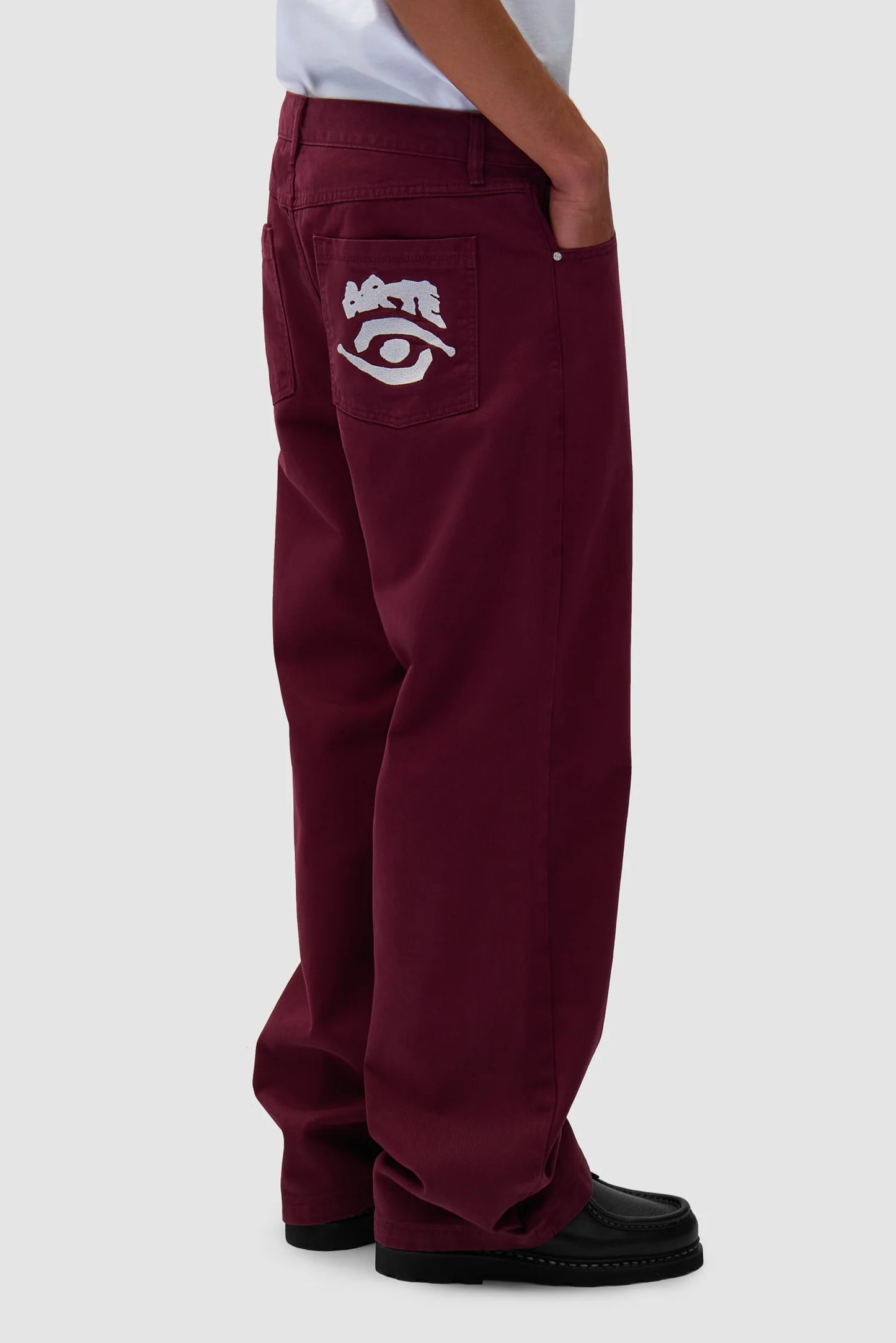 Arte - Back Pocket Graphic Pant (Bordeaux)