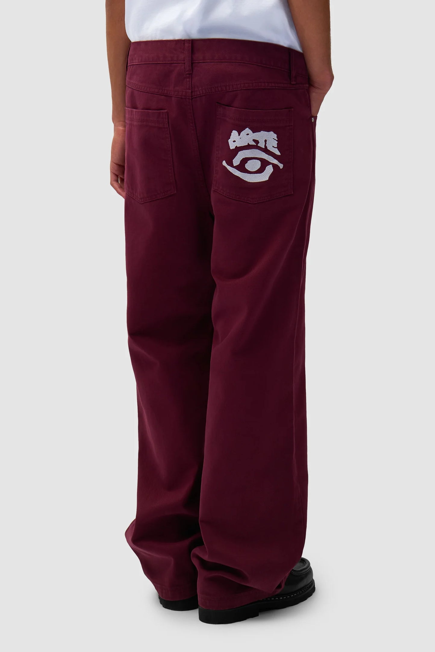 Arte - Back Pocket Graphic Pant (Bordeaux)