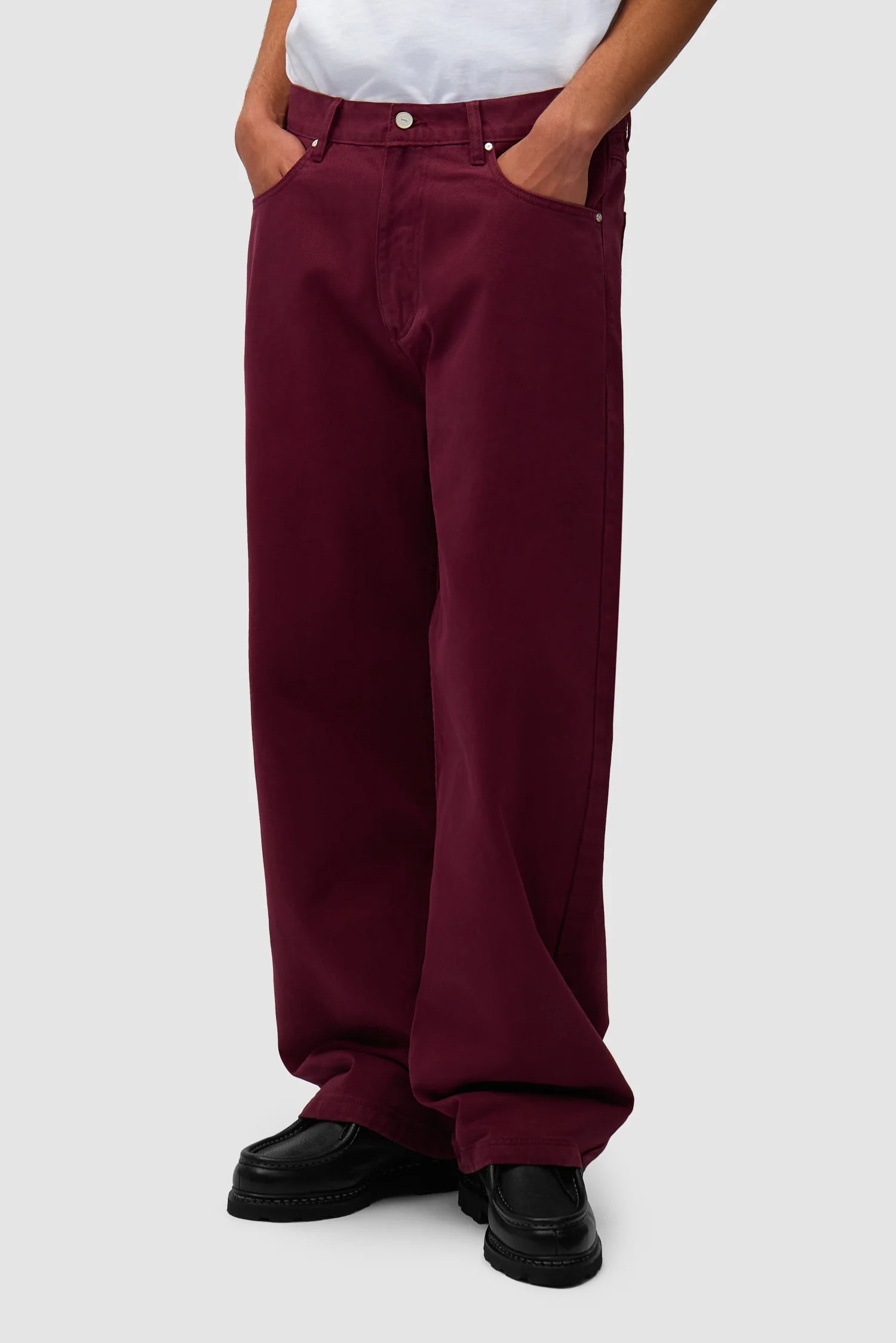 Arte - Back Pocket Graphic Pant (Bordeaux)