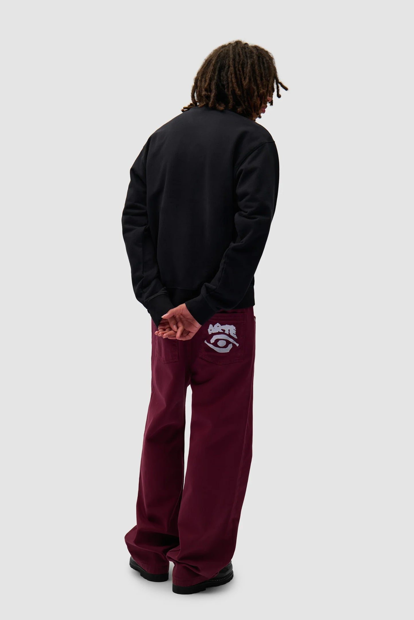 Arte - Back Pocket Graphic Pant (Bordeaux)