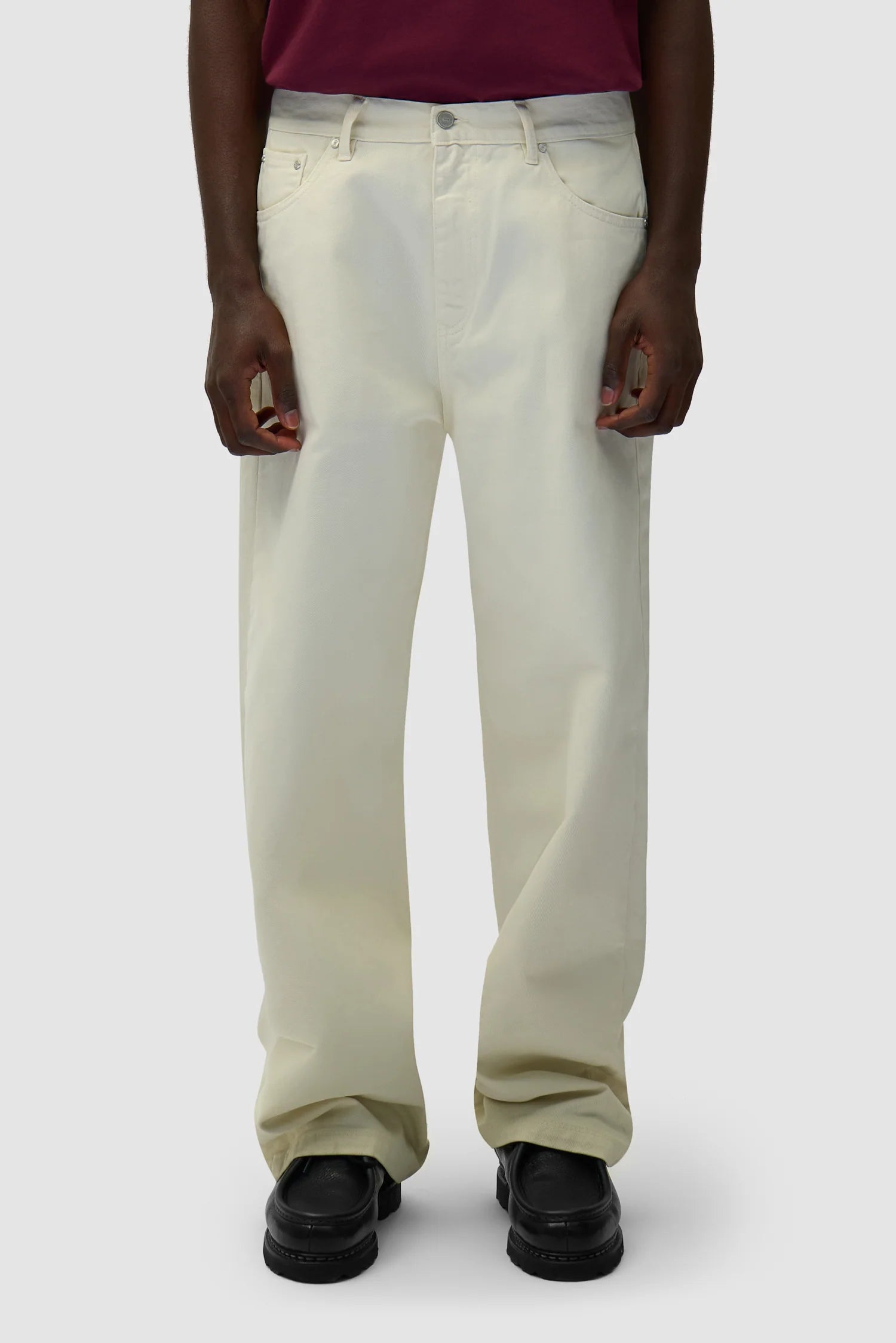 Arte - Back Pocket Graphic Pant (Cream)