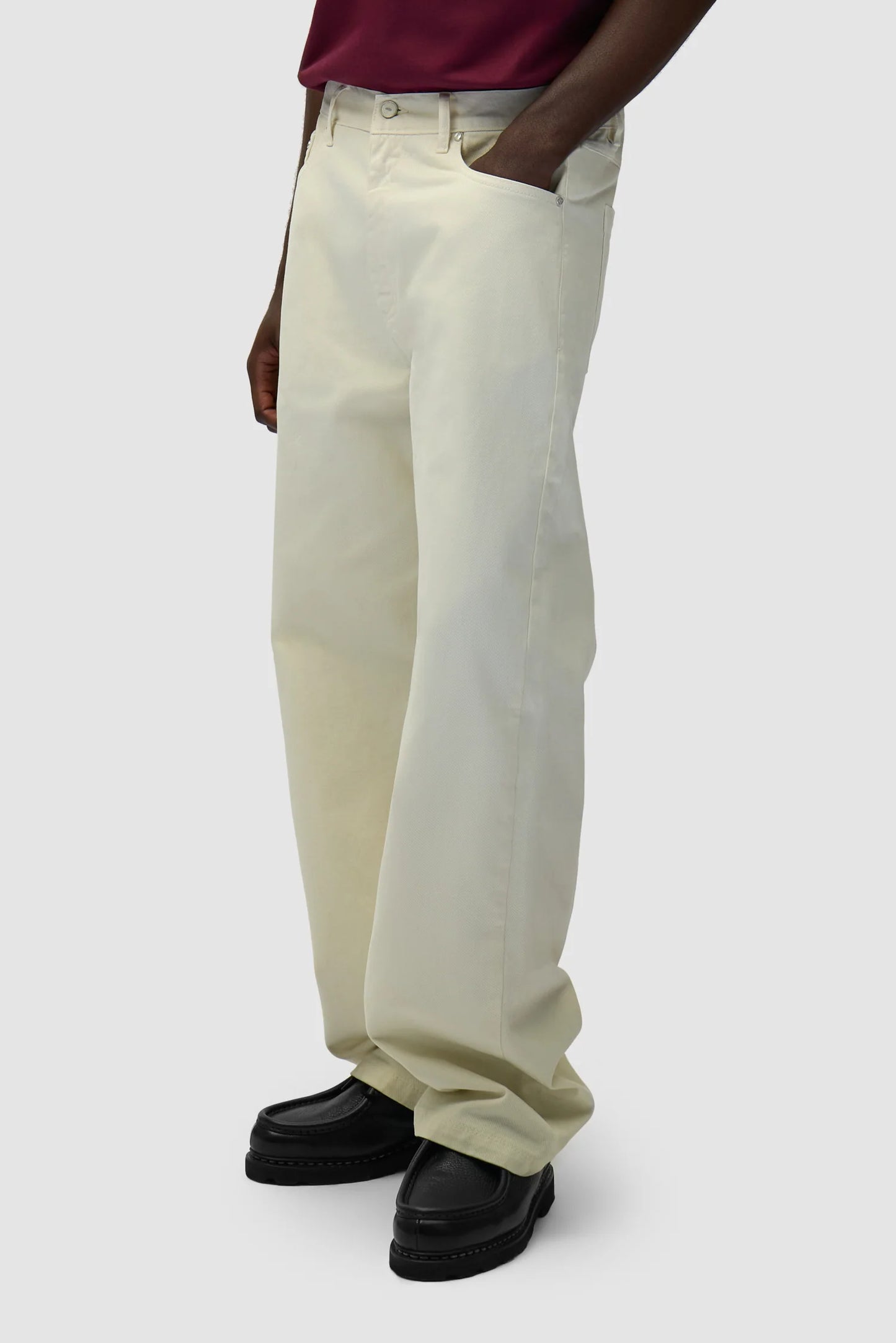 Arte - Back Pocket Graphic Pant (Cream)